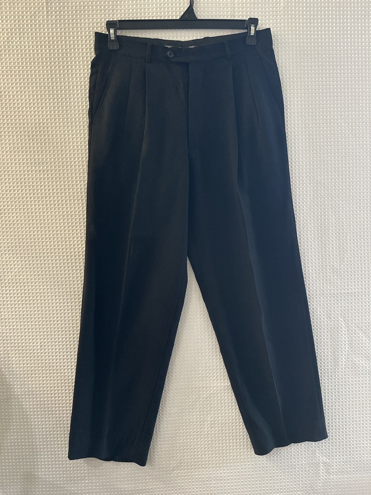 Armani Collezioni Armani Collezioni Black Dress Pants Size US 34 / EU 50 - 1 Thumbnail