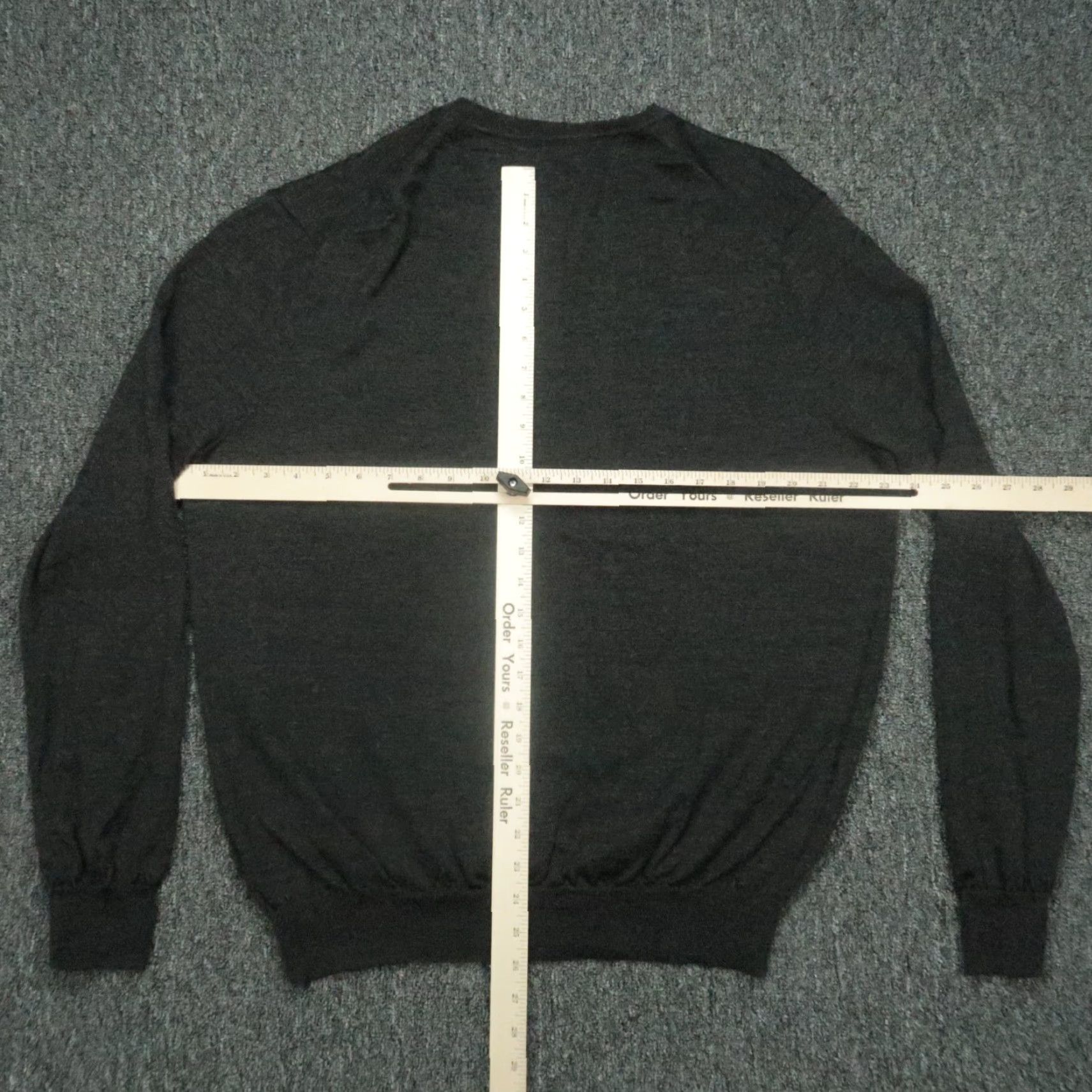 Polo Ralph Lauren Polo Ralph Lauren Sweater Mens XL Gray Washable Merino V Neck Pullover Jumper Size US XL / EU 56 / 4 - 6 Thumbnail