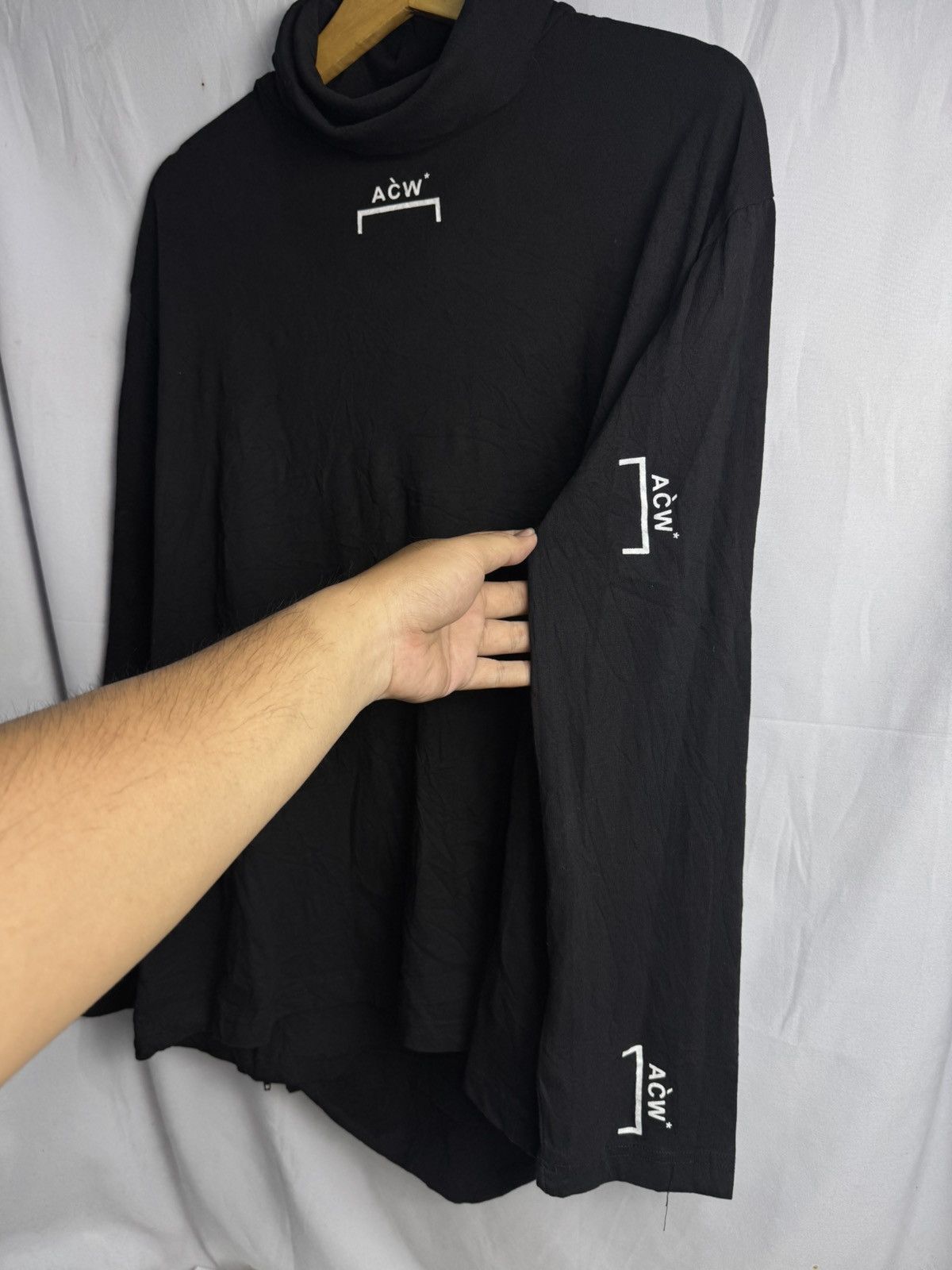 A-COLD-WALL* ACW Long Sleeve Back Zipper Archive Styled Turtleneck Size US XL / EU 56 / 4 - 3 Thumbnail