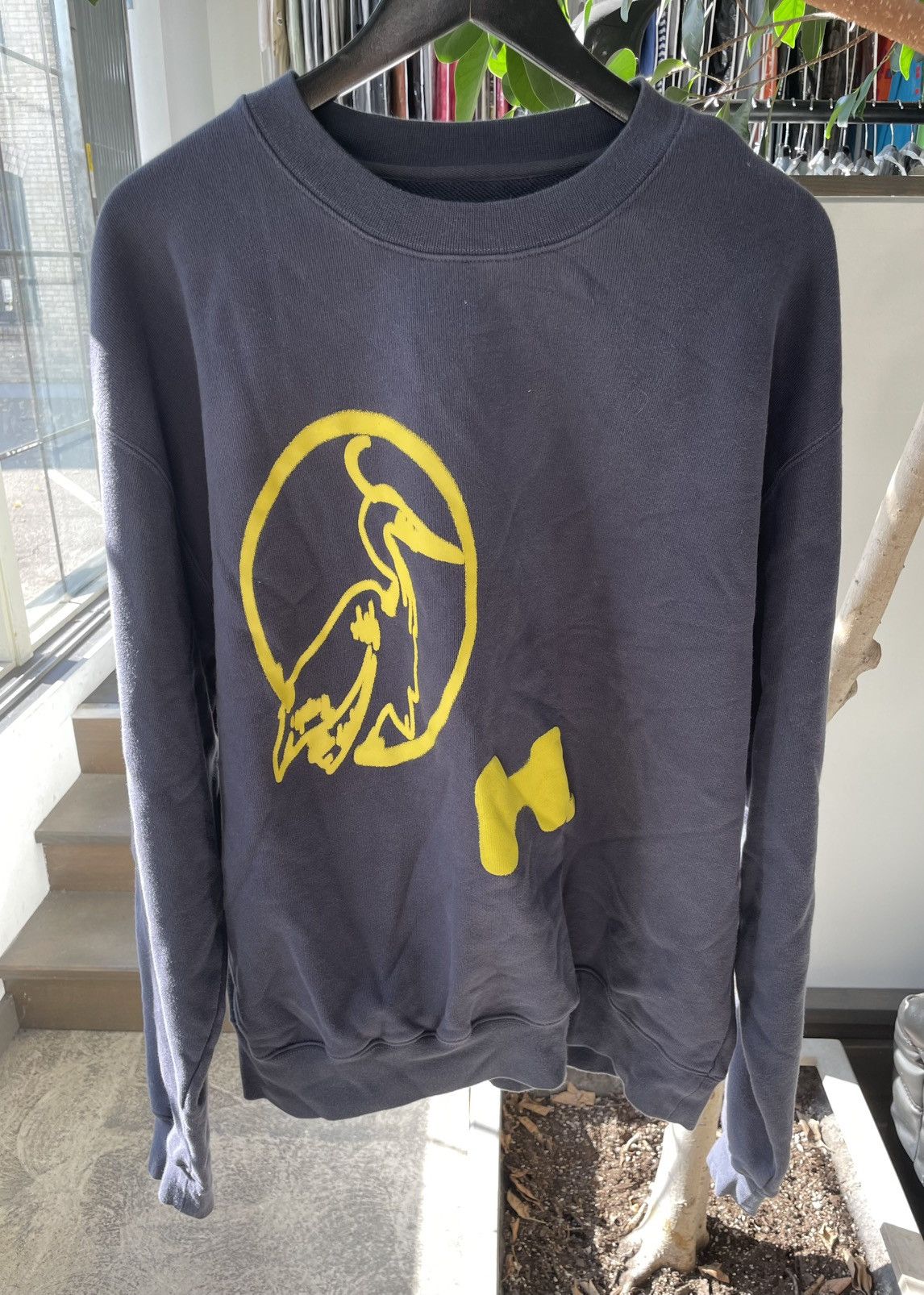 Heron Preston Navy Spray Sweatshirt