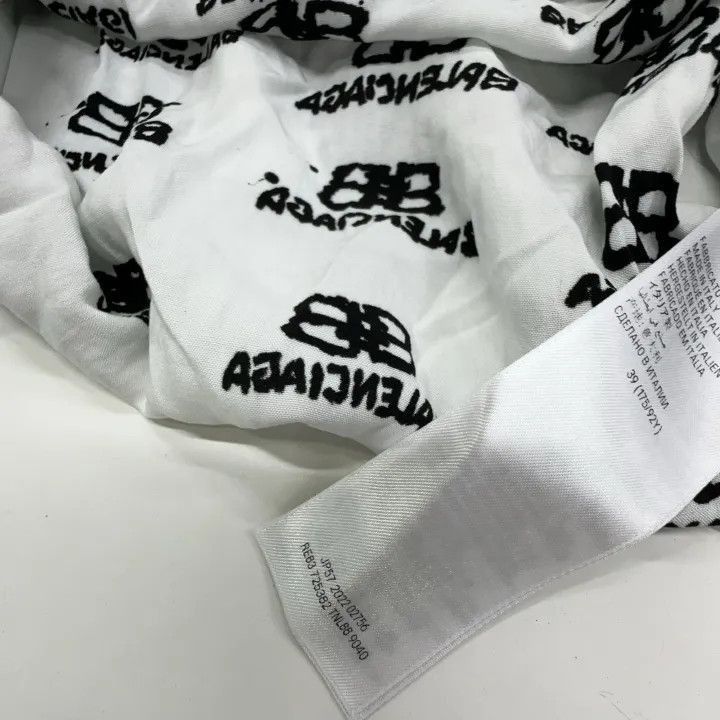 Balenciaga Balenciaga Balenciaga SS23 Logo Print Regular Fit Shirt -2 Size US M / EU 48-50 / 2 - 5 Thumbnail