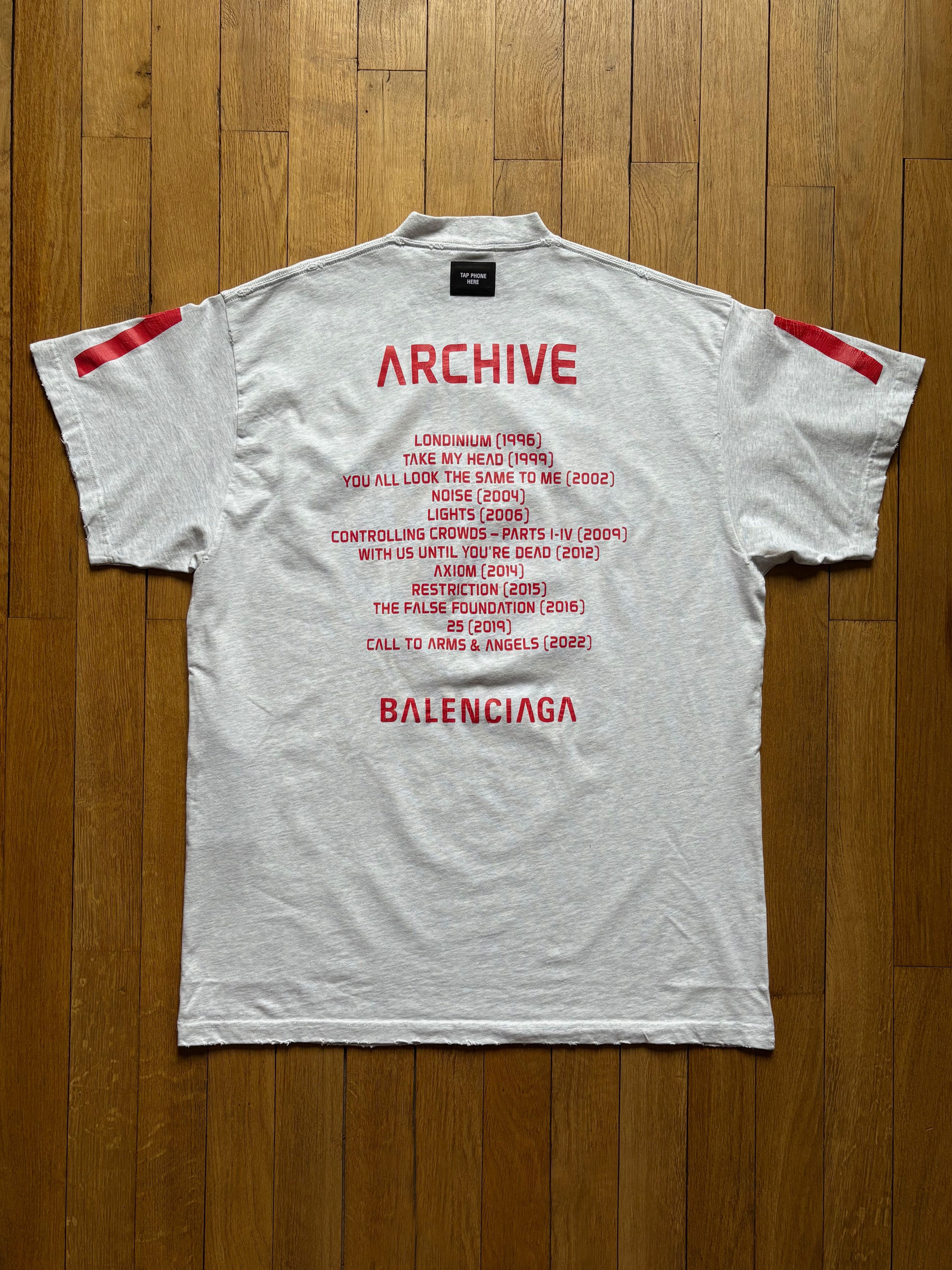 Balenciaga Balenciaga ARCHIVE SERIES Connected Short Sleeve T-Shirt Size US M / EU 48-50 / 2 - 2 Thumbnail