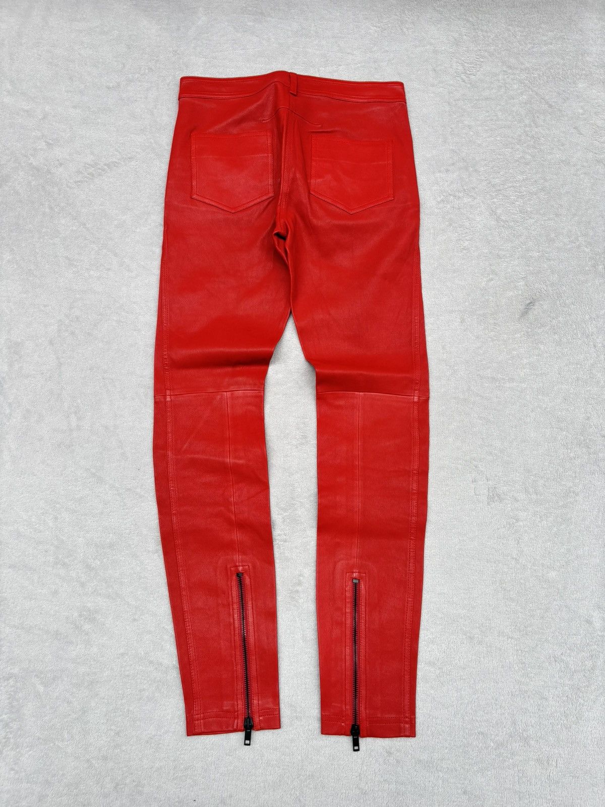 Givenchy S/S 2013 Givenchy Skinny Biker Leather Trousers Size 27" / US 4 / IT 40 - 1 Thumbnail