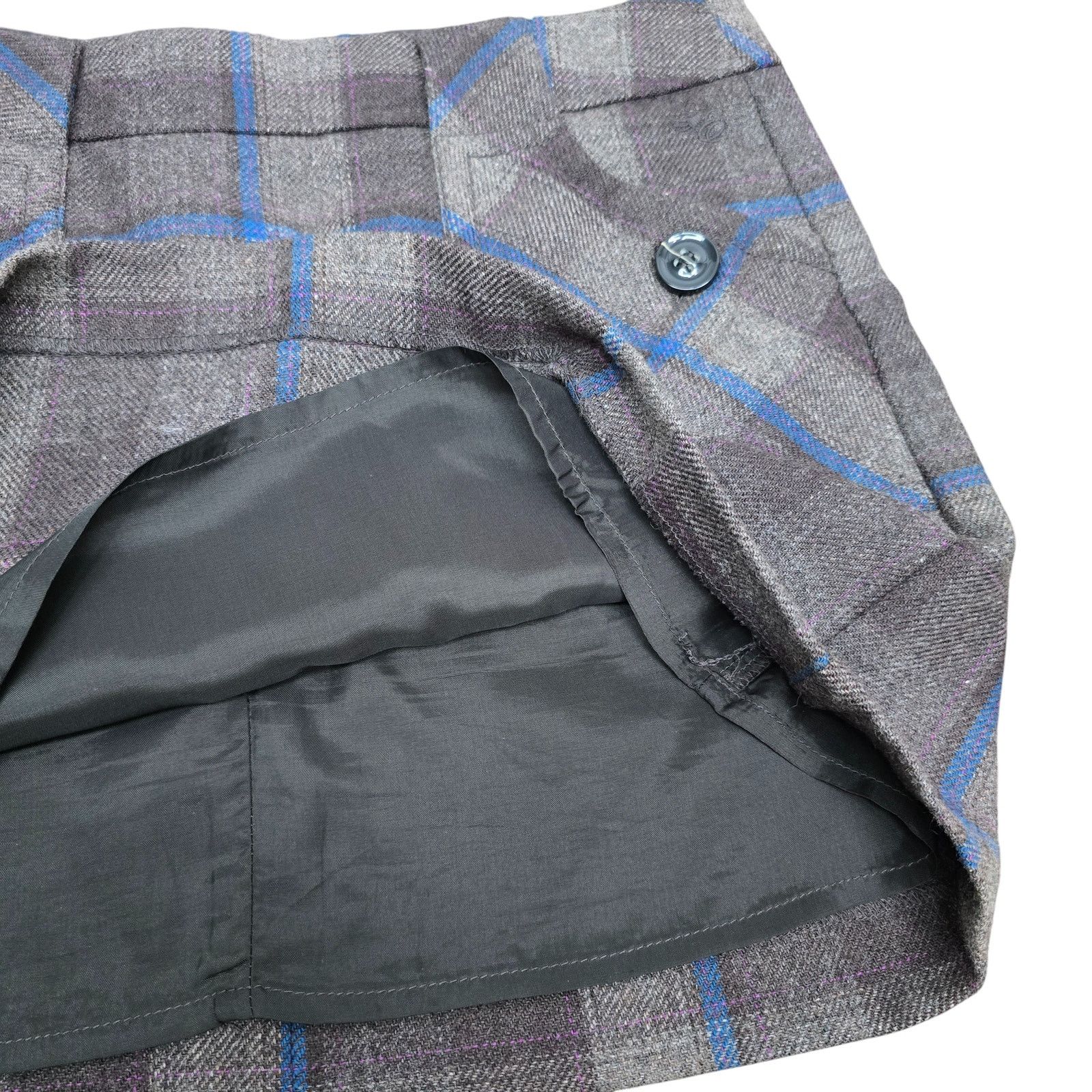 Esprit × Vintage Esprit Mini Skirt w Pockets Wool Blend Size 4 90s Y2K Plaid Size 27" / US 4 / IT 40 - 8 Thumbnail