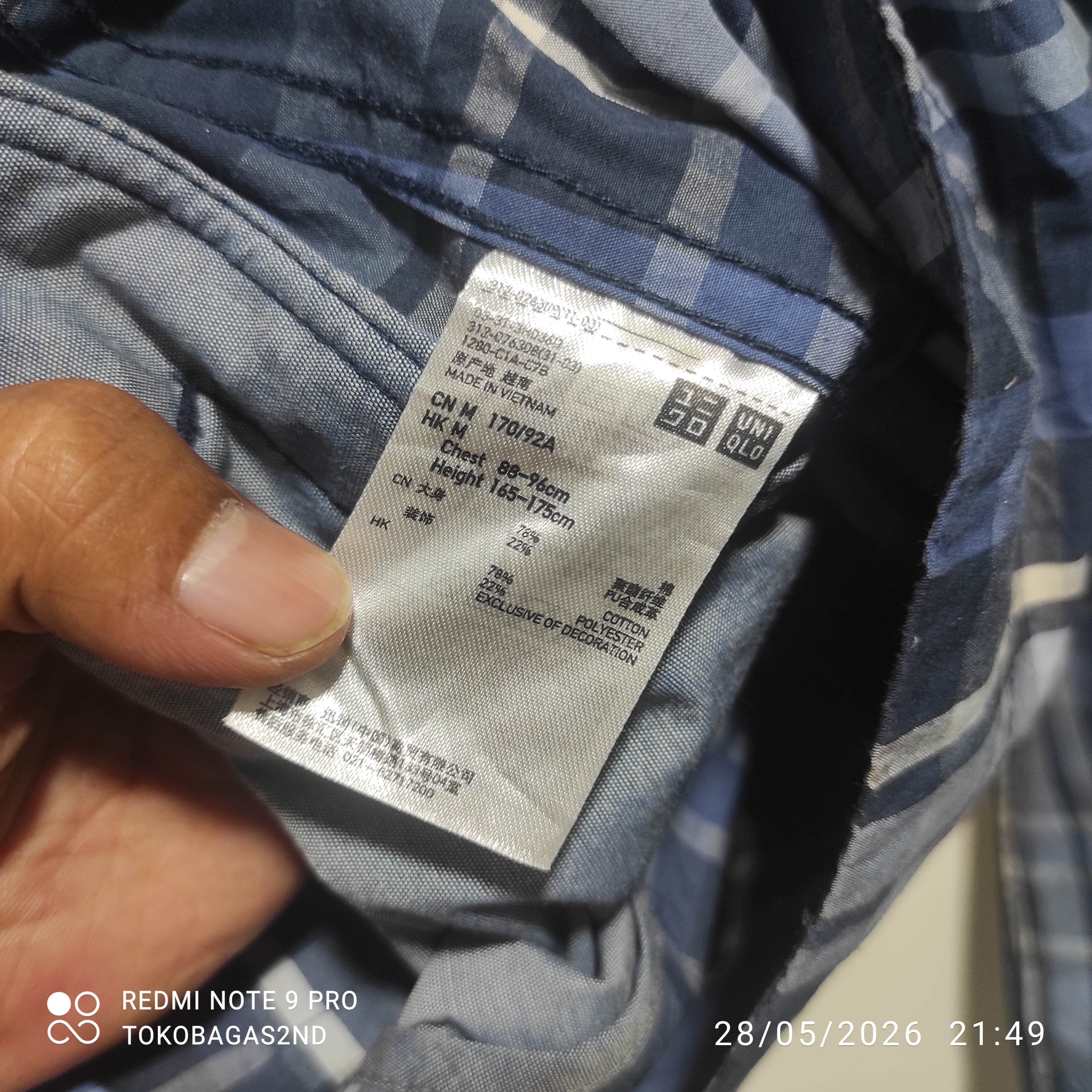 Japanese Brand Japanese Brand UNIQLO Plaid Tartan Hoodies Jacket Size US M / EU 48-50 / 2 - 7 Thumbnail