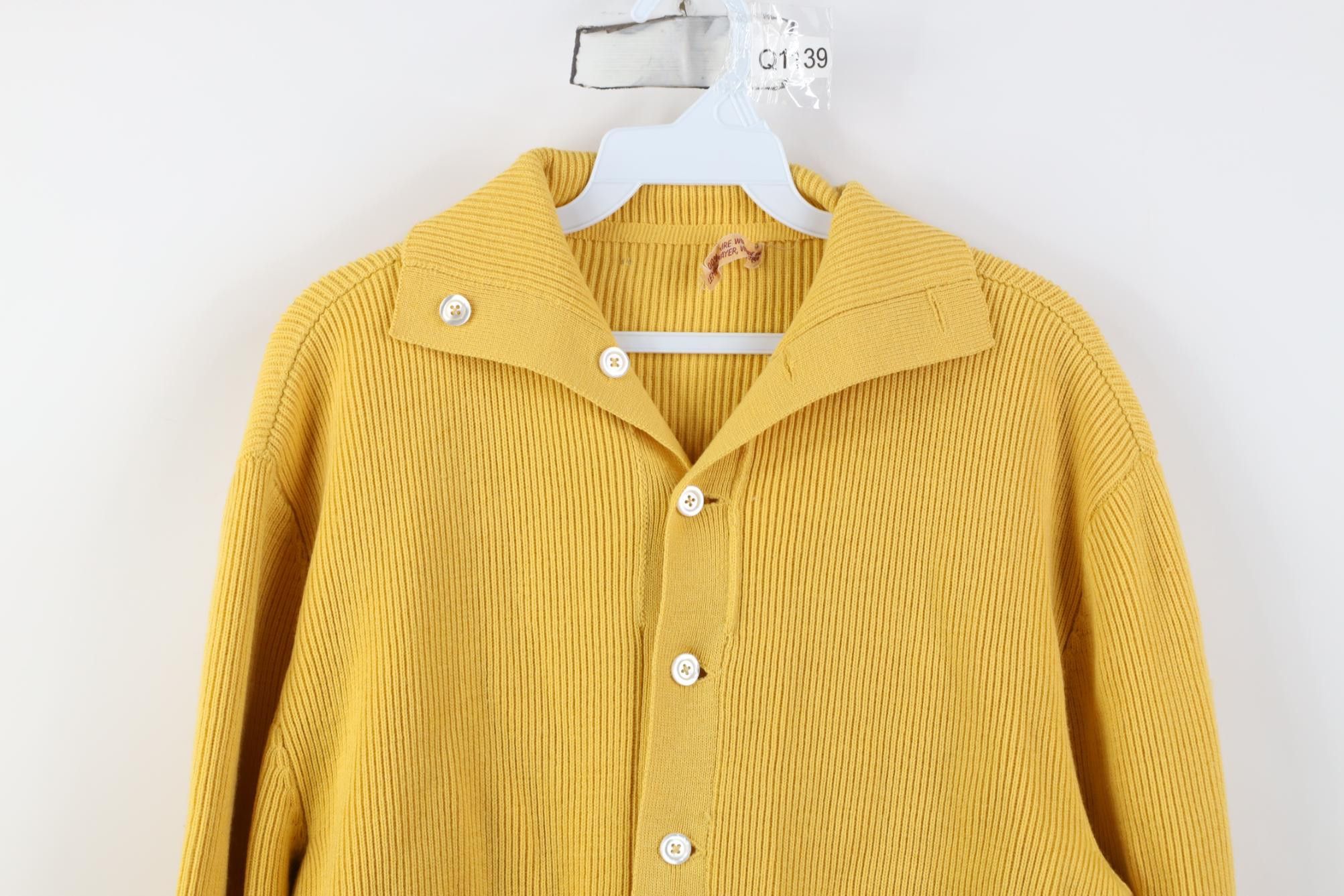 Vintage Vintage 50s 60s Lemmermayer Vienna Heavy Wool Ribbed Sweater Size US L / EU 52-54 / 3 - 2 Thumbnail