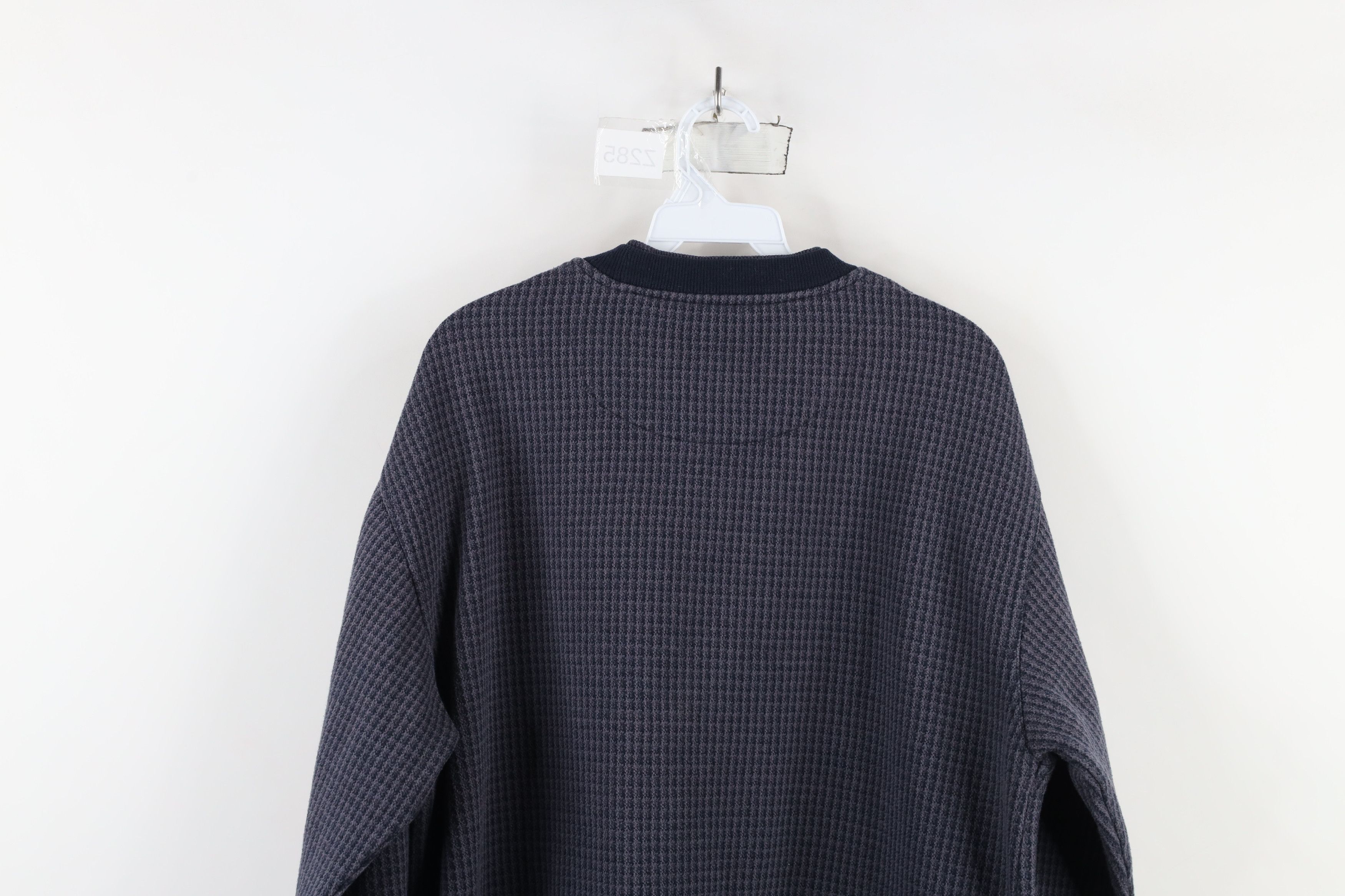 Vintage Vintage 90s Streetwear Thermal Knit Crewneck Sweatshirt Size ONE SIZE - 11 Thumbnail