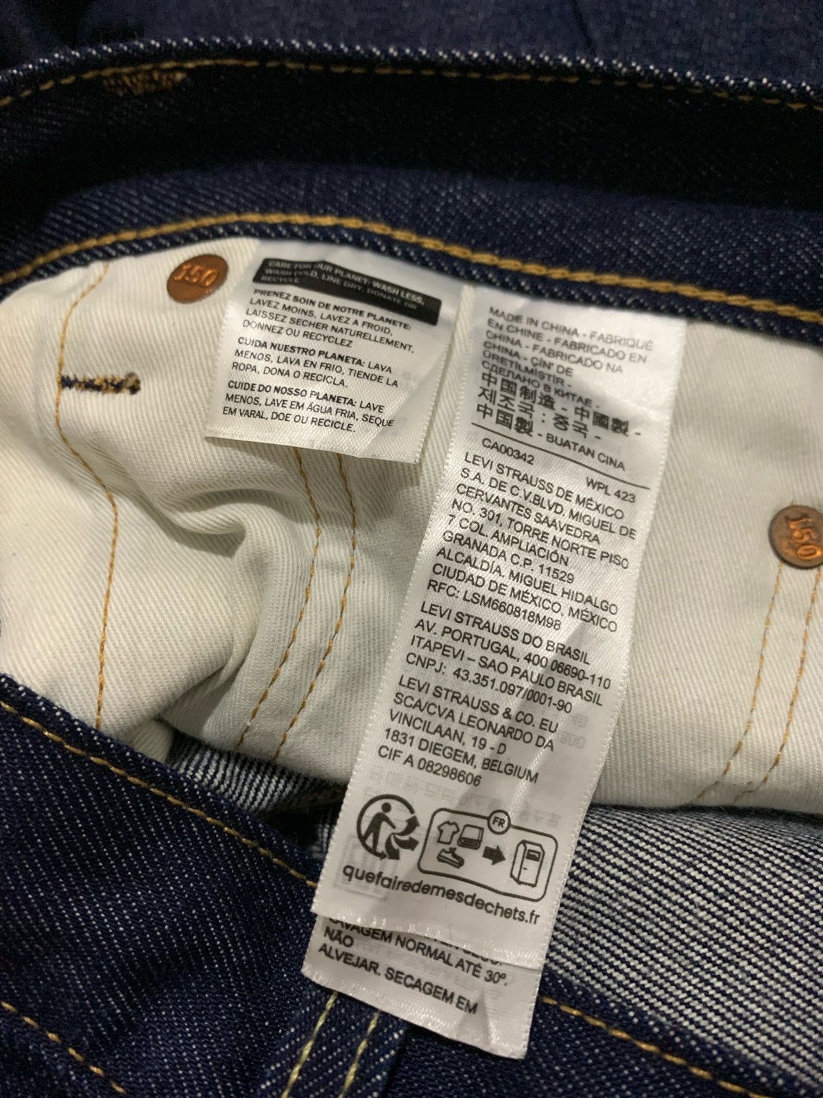 Japanese Brand × Levi's × Levi's Made & Crafted Levi's 501 150th Anniversary Selvedge Denim Jeans Size US 28 / EU 44 - 16 Thumbnail