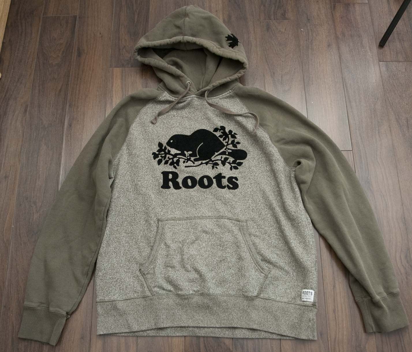 Roots Roots Canada Hoodie Size XL Green / Gray Size US XL / EU 56 / 4 - 1 Thumbnail