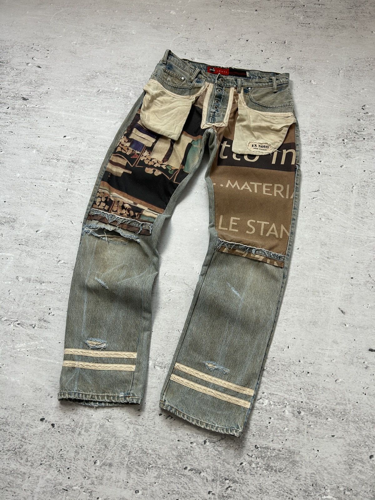 Levi's Vintage Clothing 🔥VINTAGE LEVIS SILVER TAB CUSTOM DISTRESSED DENIM JEANS 90s🔥 Size US 32 / EU 48 - 2 Thumbnail