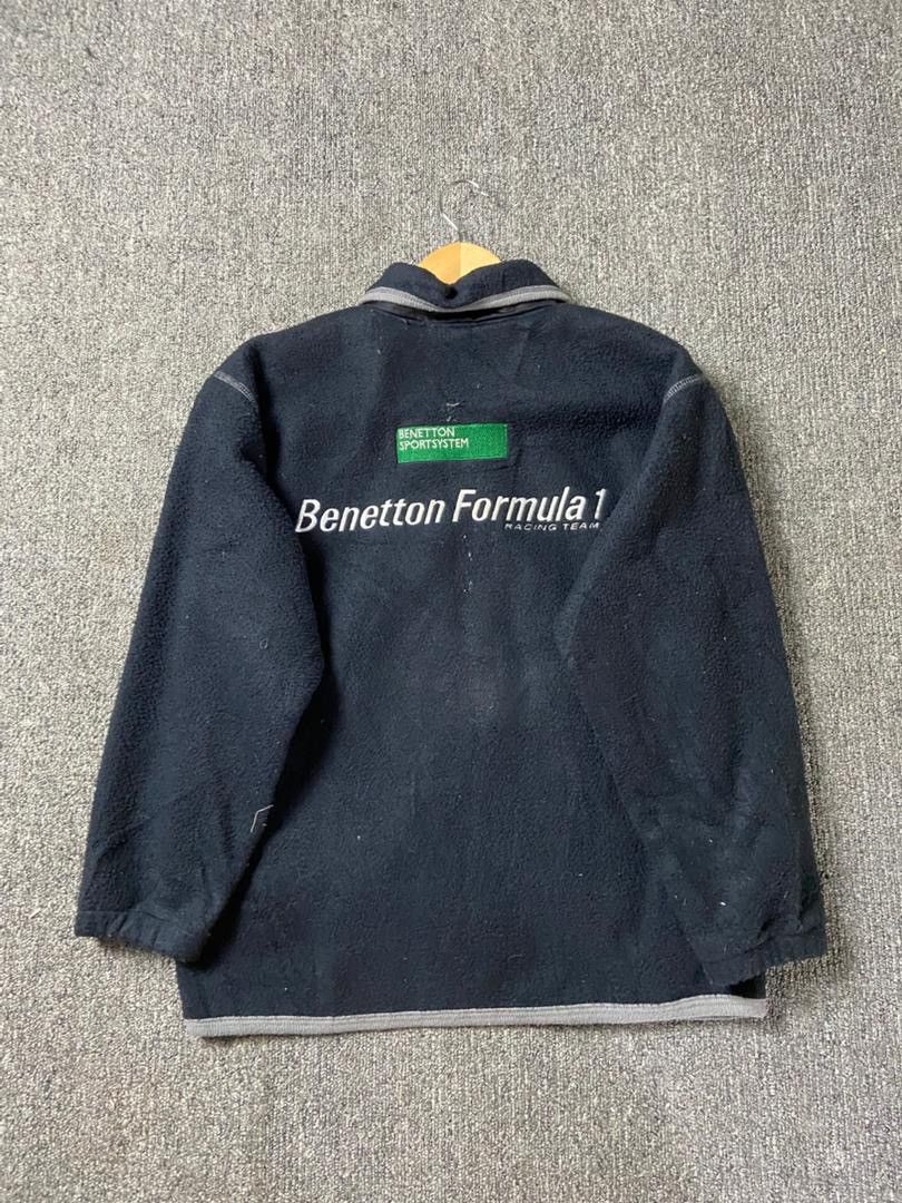 Japanese Brand Benetton Formula Racing Team Fleece Jacket (198) Size US XXS / EU 40 - 2 Thumbnail