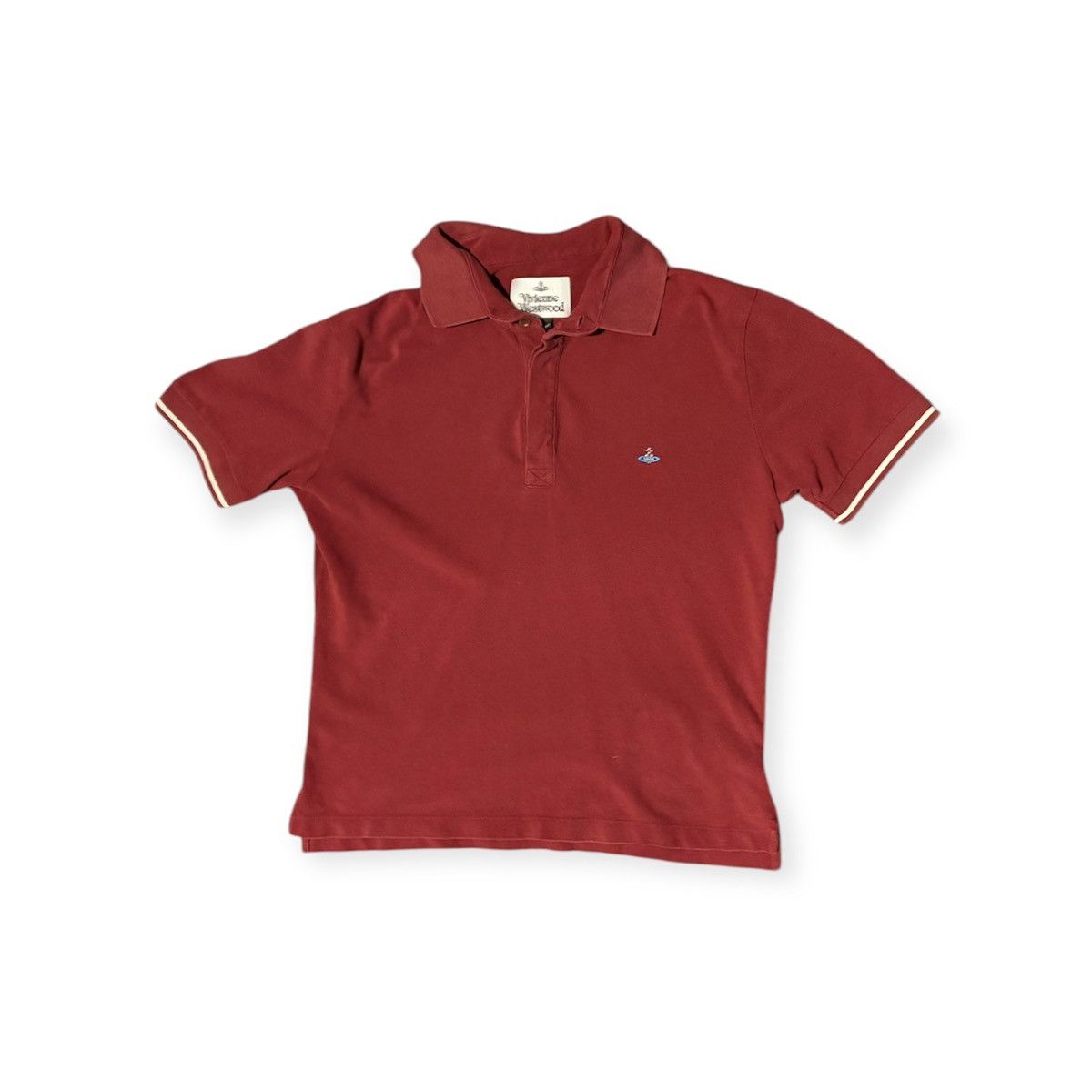 Vivienne Westwood Vivienne Westwood Red Polo with Planet Logo Size US M / EU 48-50 / 2 - 1 Thumbnail