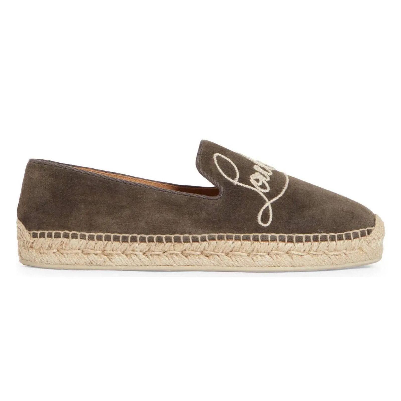 Christian Louboutin Christian Louboutin Mens Top Suede Brown Espadrille 42 9 Size US 9 / EU 42 - 3 Thumbnail