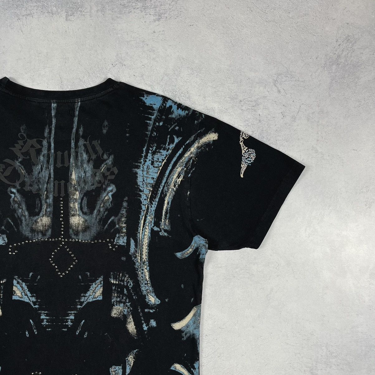 Affliction Vintage Affliction style Crazy All Over Print T shirt 00’s Size US L / EU 52-54 / 3 - 14 Thumbnail