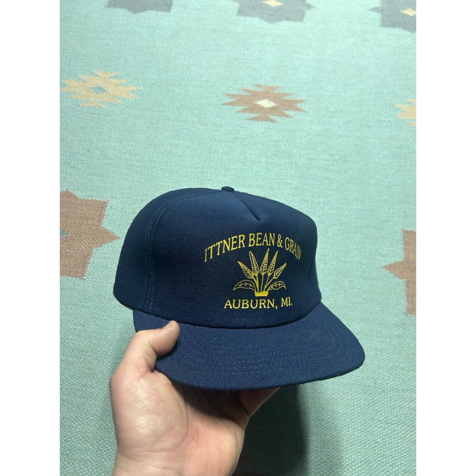 Vintage VINTAGE Auburn Snapback Hat Cap Michigan Farm Blue USA Adjustable Men Size ONE SIZE - 2 Thumbnail