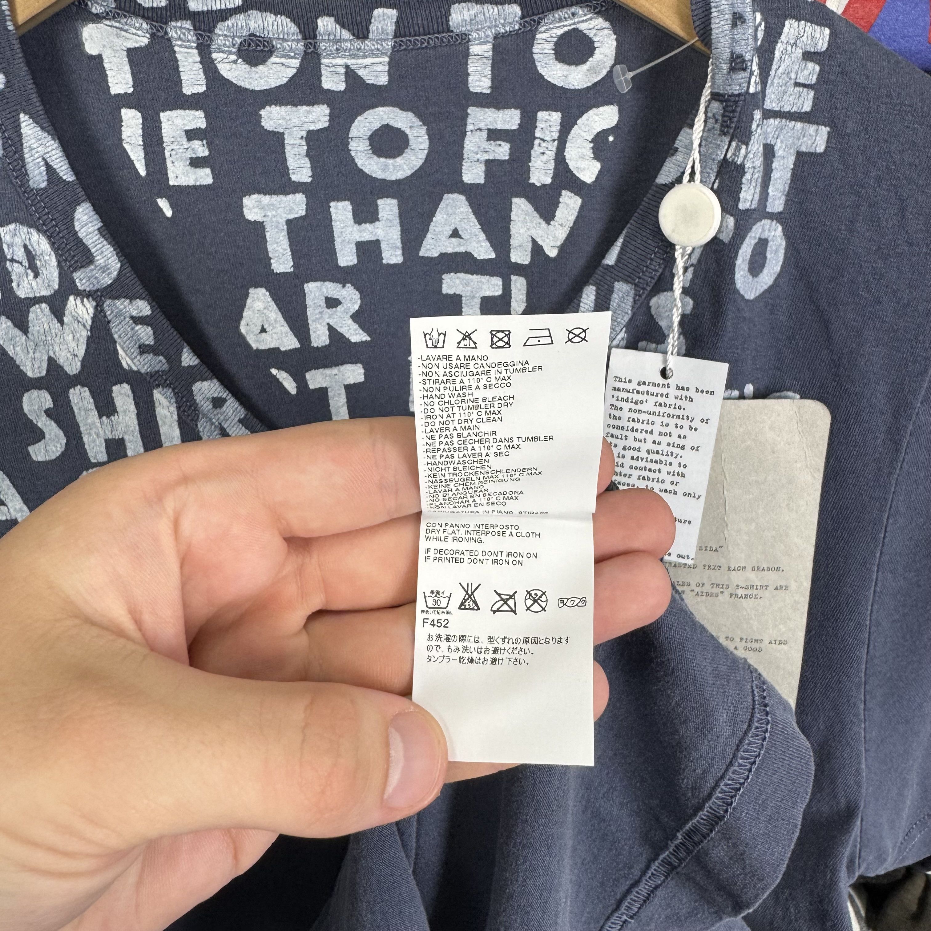 Maison Margiela MAISON MARTIN MARGIELA AIDS AWARENESS GARMENT DYED T-SHIRT Size US S / EU 44-46 / 1 - 9 Thumbnail