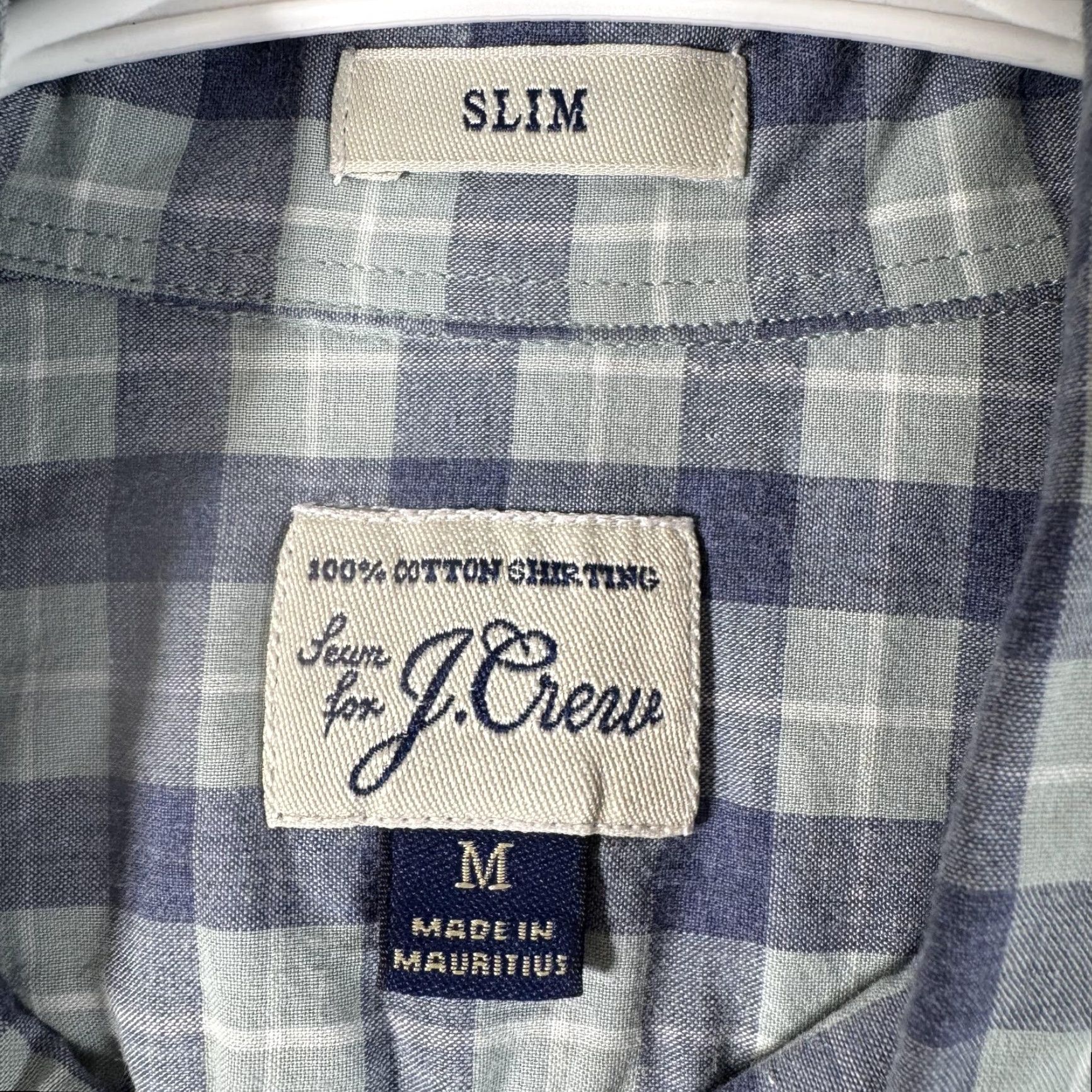 J.Crew **J.Crew Men's M Slim Fit Blue Green Plaid Button-Up Shirt** User: J.Crew Men's M Slim Fit Multicolor Plaid Button-Up Shirt Size US M / EU 48-50 / 2 - 5 Thumbnail