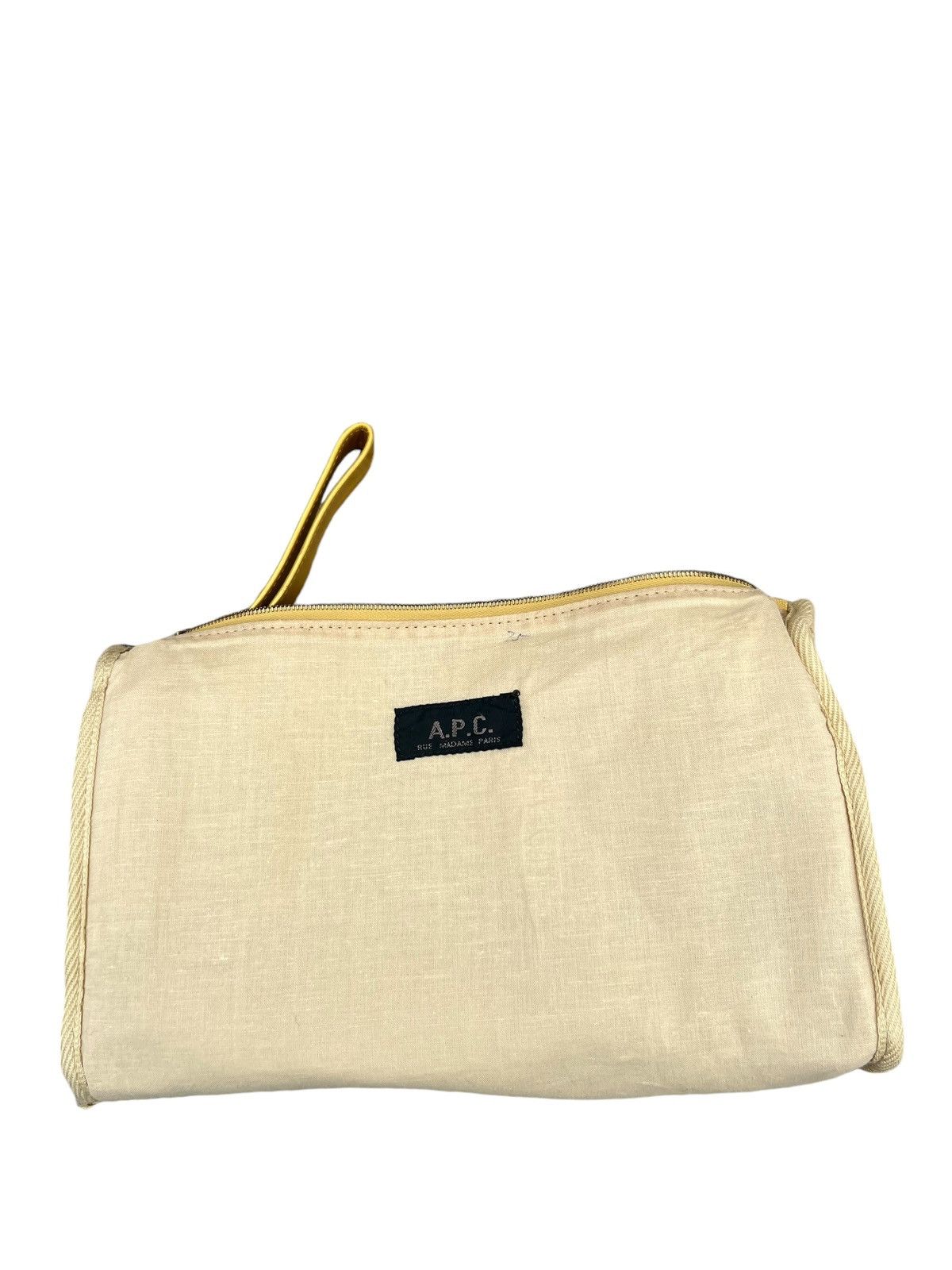 A.P.C. Vintage A.P.C. Patina Leather Yellow Gold Clutch Bag Size ONE SIZE - 20 Thumbnail