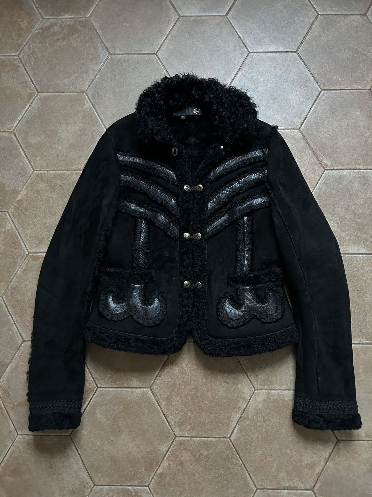 Just Cavalli RARE sheepskin coat Roberto Cavalli FURE JACKET Size M / US 6-8 / IT 42-44 - 1 Thumbnail