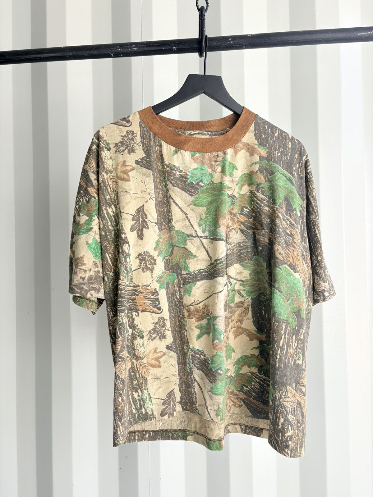 Vintage Thrashed Camo Boxy Sun Faded Distressed Shirt ERD GRUNGE Size US XL / EU 56 / 4 - 2 Thumbnail