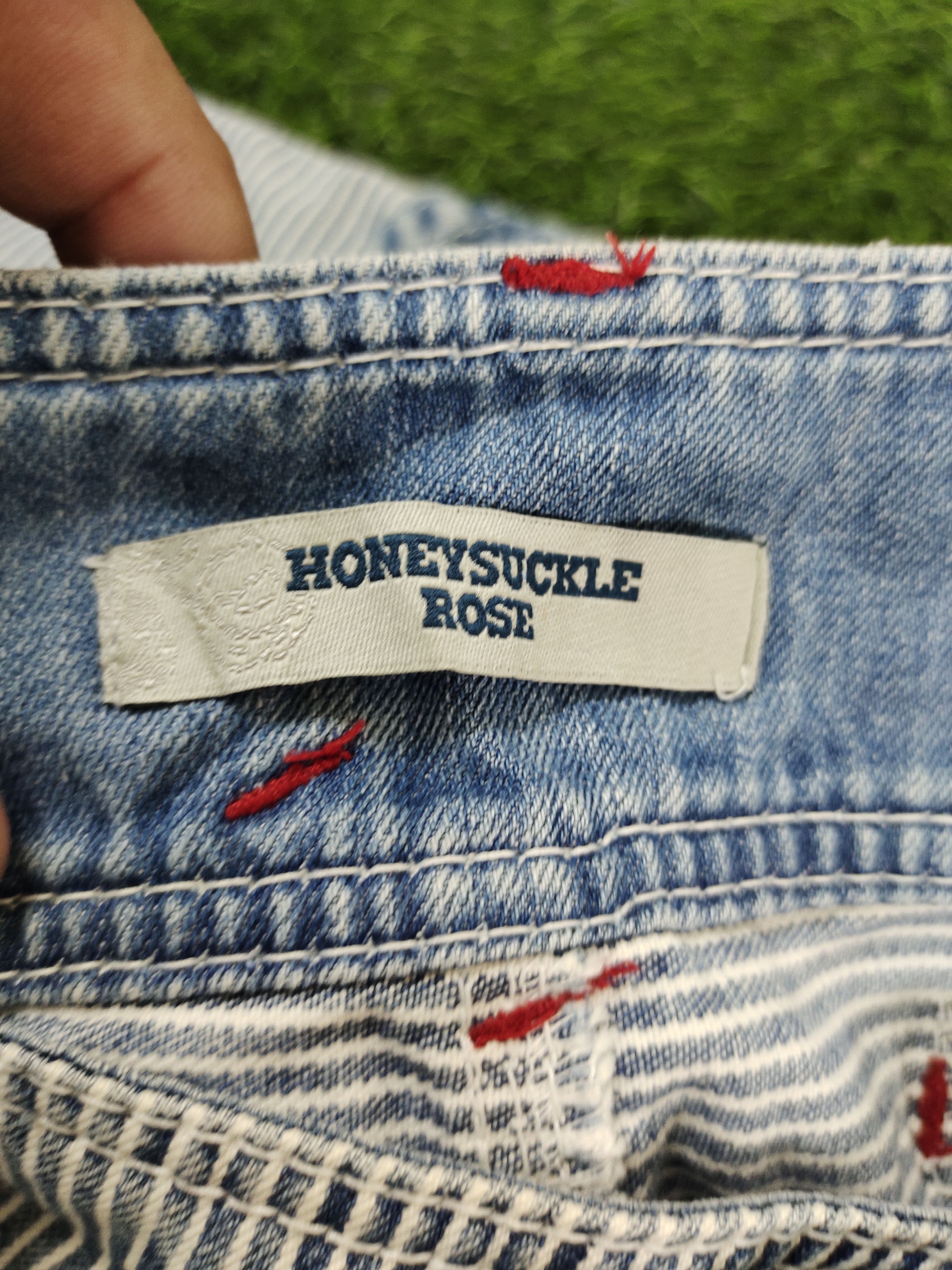 If Six Was Nine Baggy Flare Jeans Honeysuckle Rose Low Rise Boot Cut Y2k Size US 29 - 17 Thumbnail