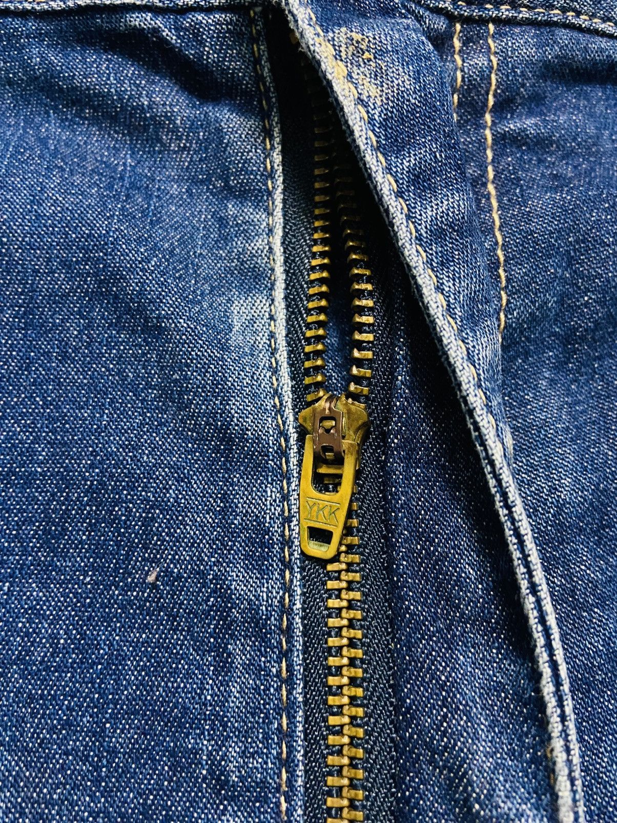 Japanese Brand Glamb Drop Crotch Distressed Denim Jeans Size US 38 / EU 54 - 11 Thumbnail