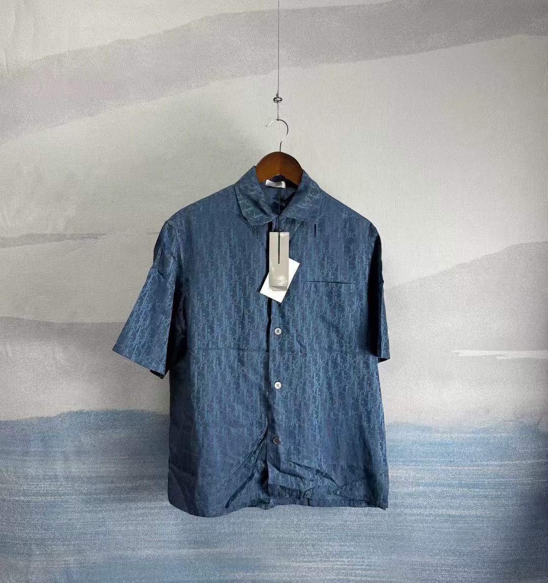 Dior Dior Silk Short-Sleeve All-Over Print Shirt Size US M / EU 48-50 / 2 - 1 Thumbnail