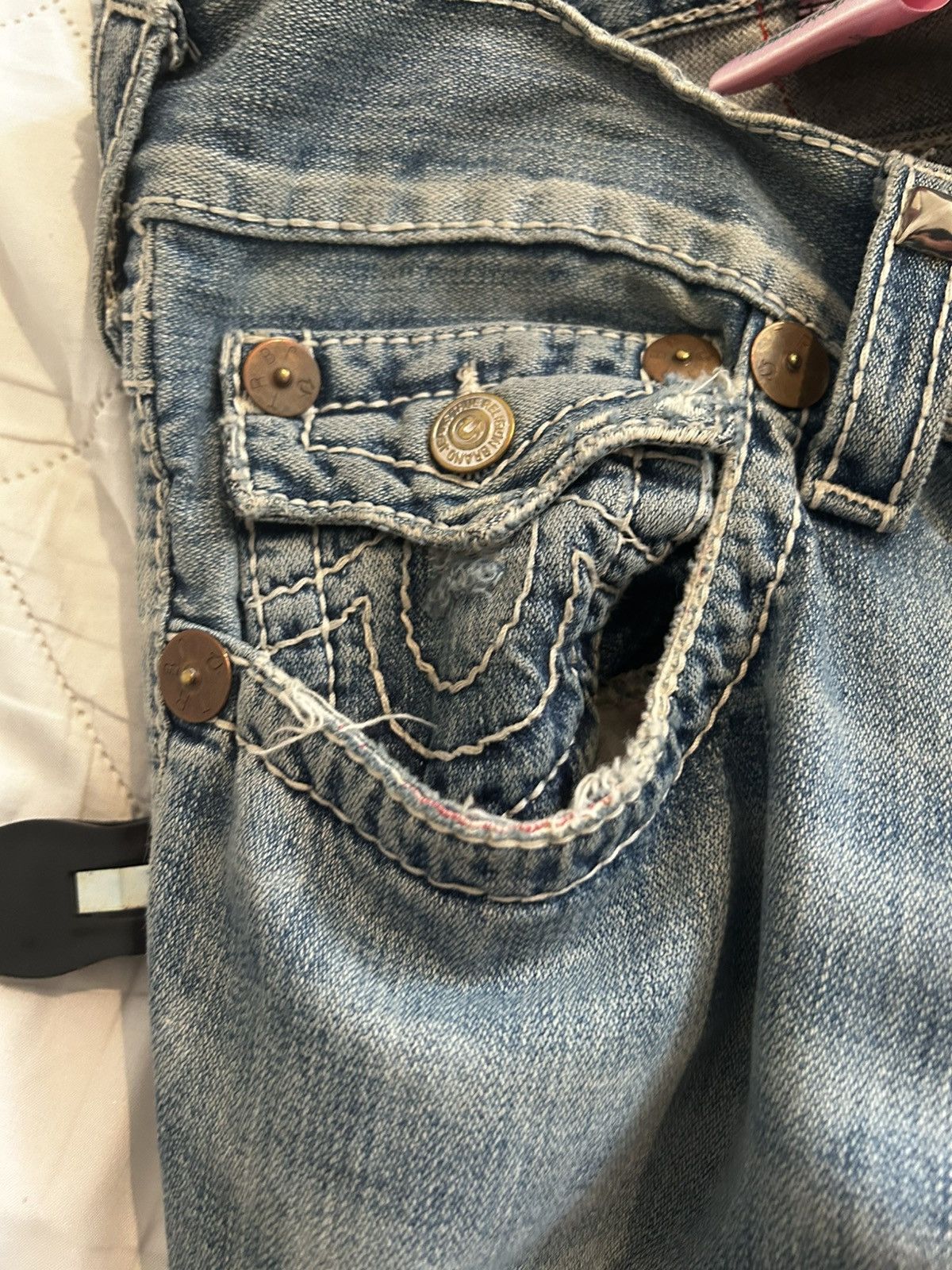True Religion Vissereine true religion repaired jeans Size US 33 - 7 Thumbnail