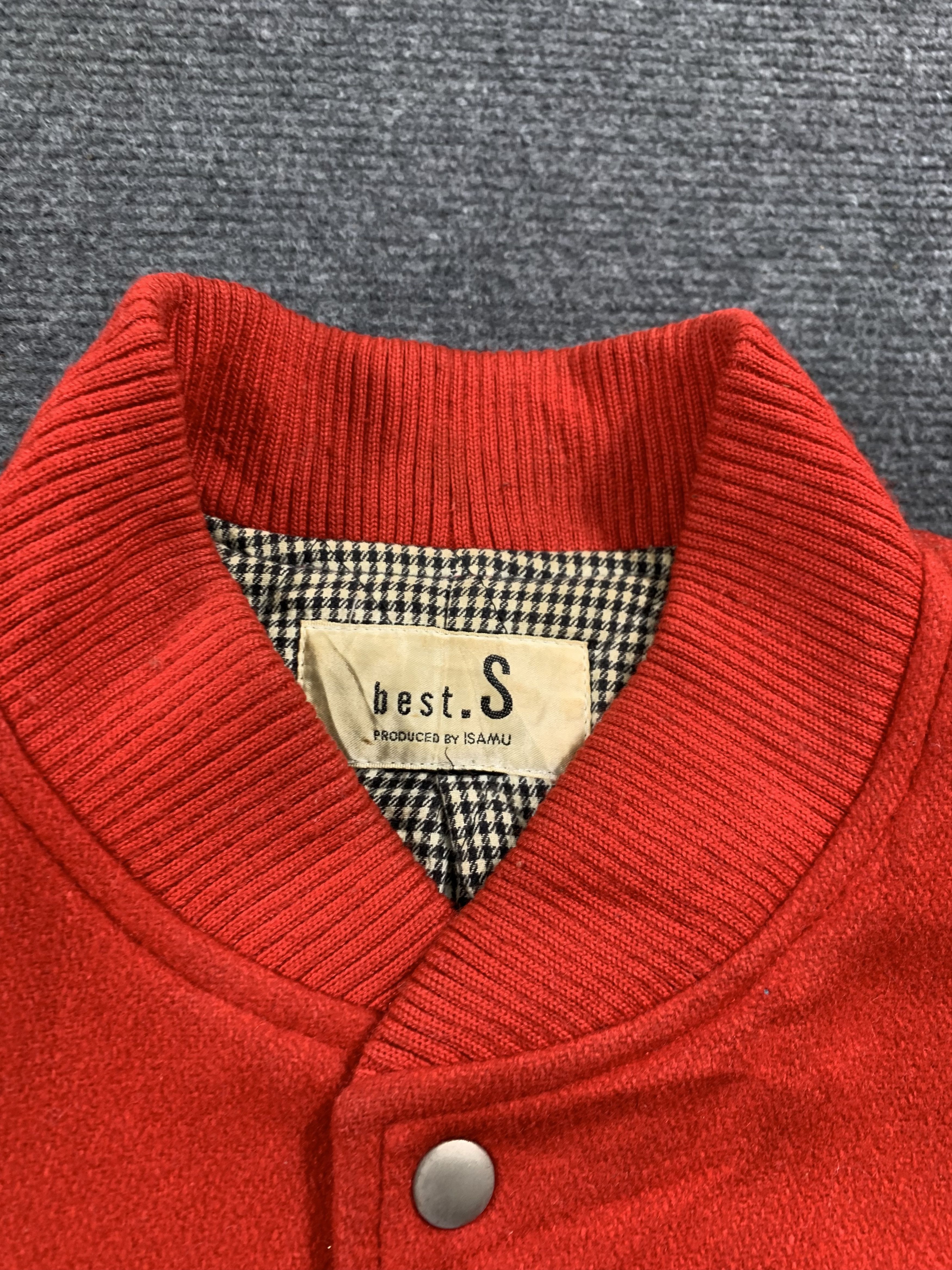 Japanese Brand Vintage Bests Racing ISAMU Button Up Wool Varsity Jacket Size US M / EU 48-50 / 2 - 2 Thumbnail