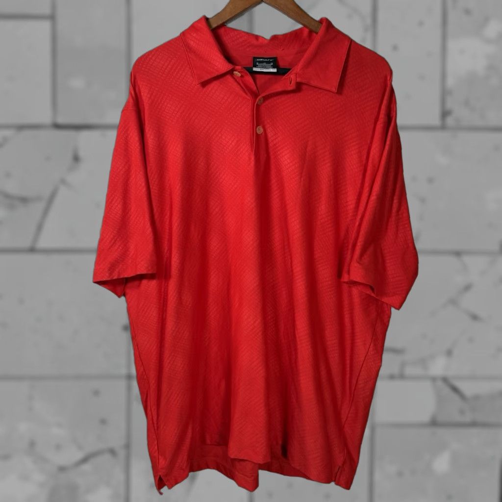 Nike Nike Dri-Fit Polo Shirt Mens XL Red Golf Polo Shirt Nike Golf Dri-Fit Polyester Size US XL / EU 56 / 4 - 1 Thumbnail