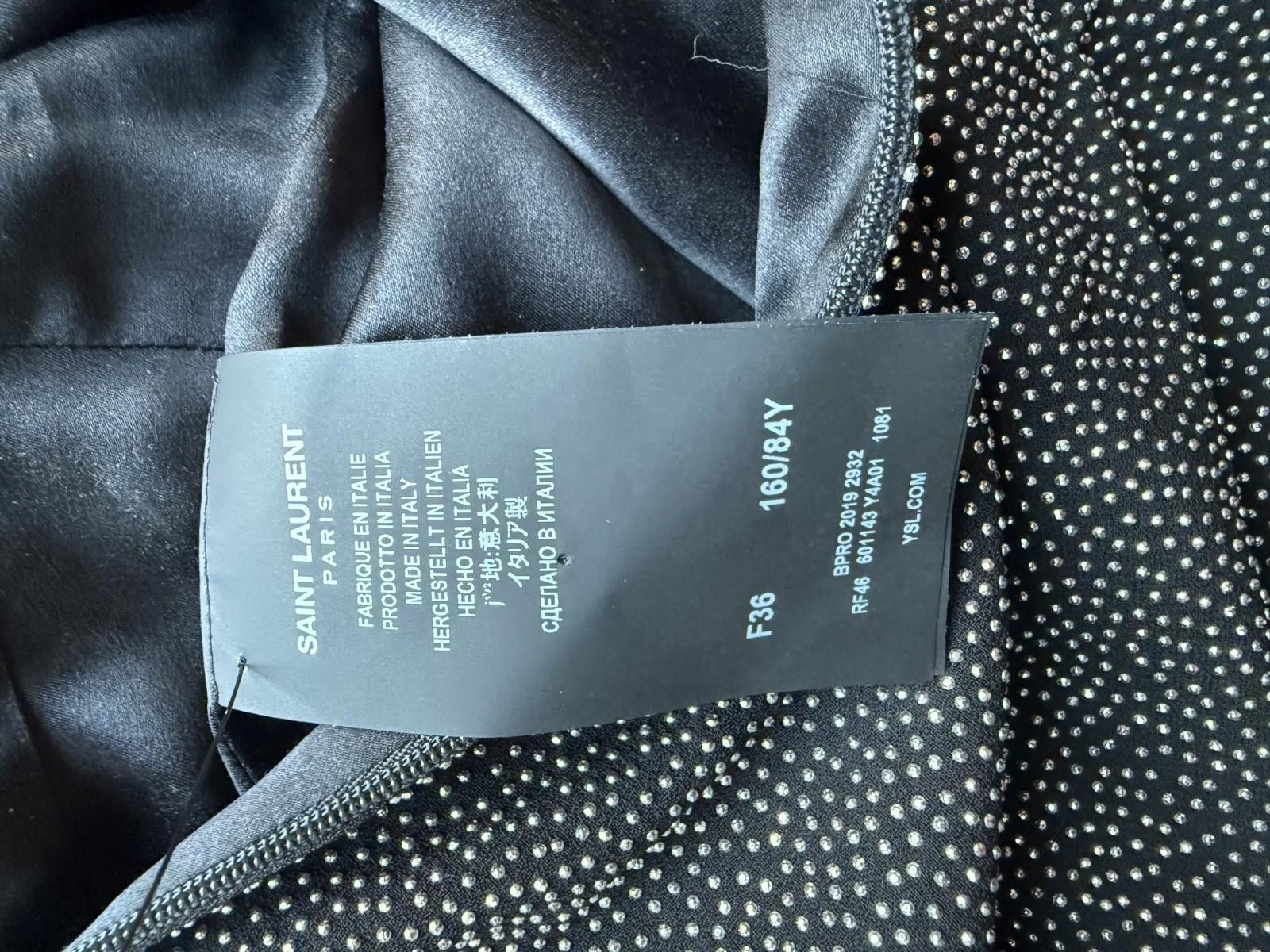Saint Laurent Paris Saint Laurent Studded Mini Dress FW 2019 Runway US 4 FR 36 Size S / US 4 / IT 40 - 8 Thumbnail