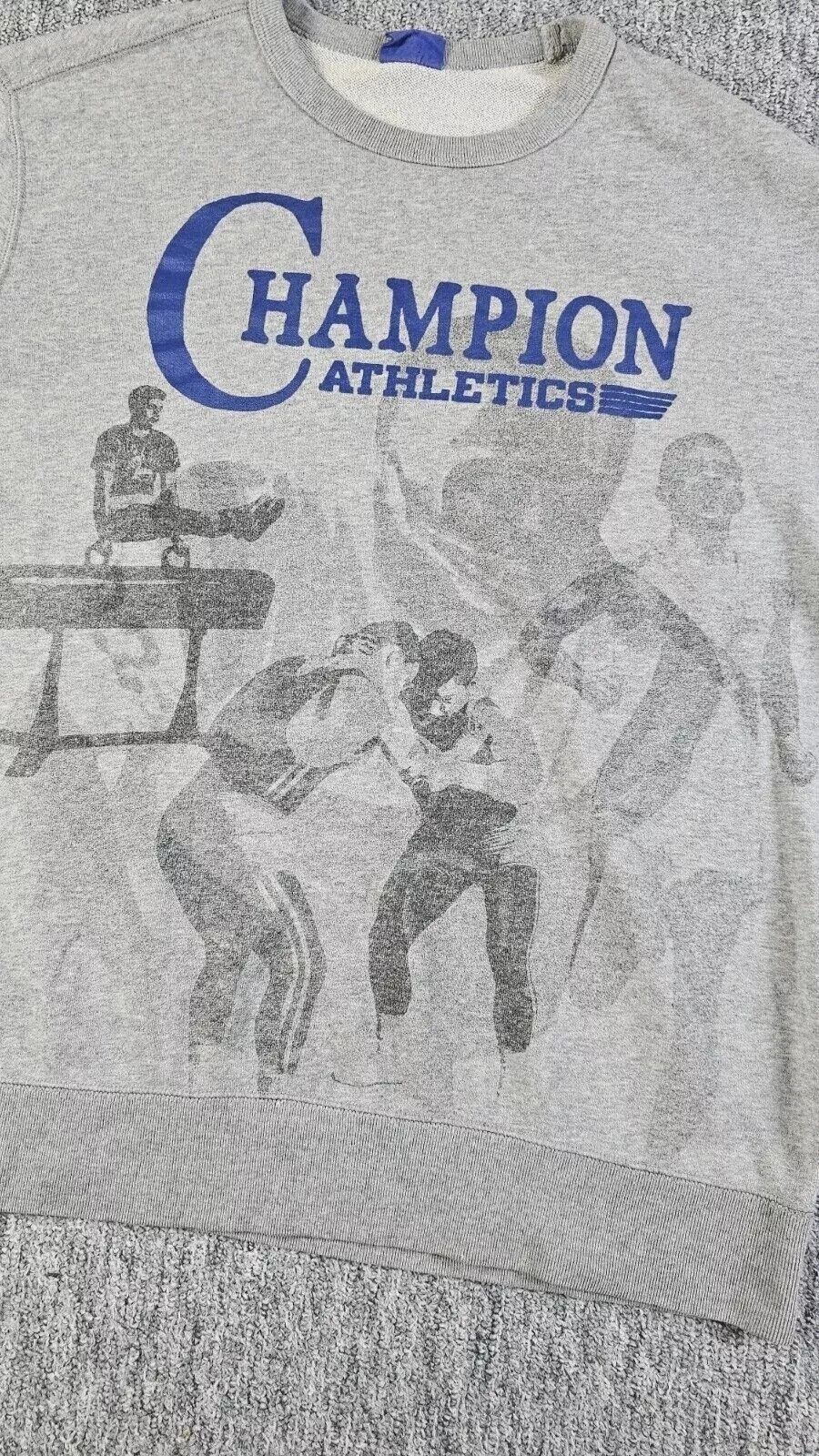 Champion hampion Athletics Crewneck Sweatshirt Made Italy Gray Men L Size US L / EU 52-54 / 3 - 2 Thumbnail