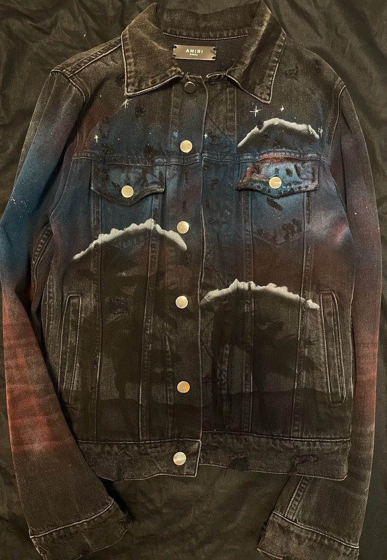 Amiri Amiri Star Wolf Denim Jacket-2506 Size US XS / EU 42 / 0 - 1 Thumbnail