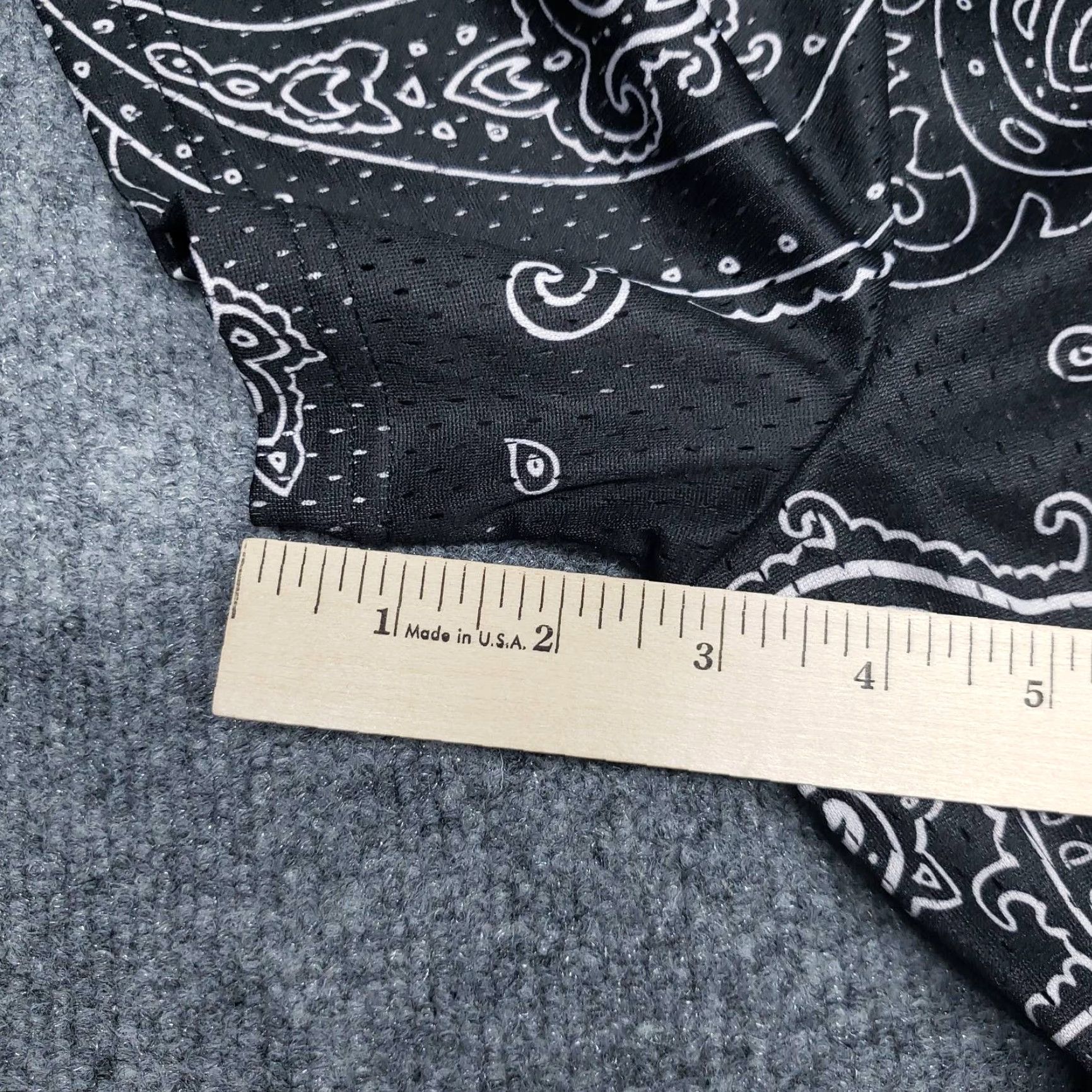 Vintage Rue21 Jersey Shirt Mens M Black Paisley Short Sleeve Button Up Collarless New Size US M / EU 48-50 / 2 - 7 Thumbnail