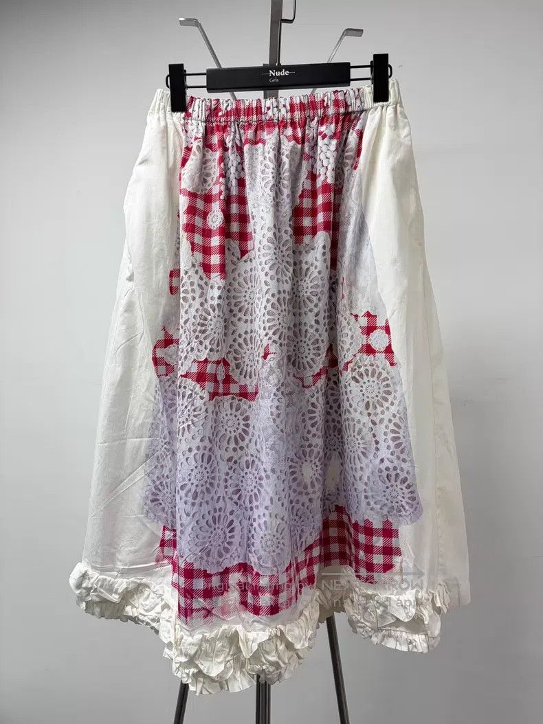 Comme des Garcons Comme des Garcons size S Lace Printed Skirt Size 23" - 1 Thumbnail