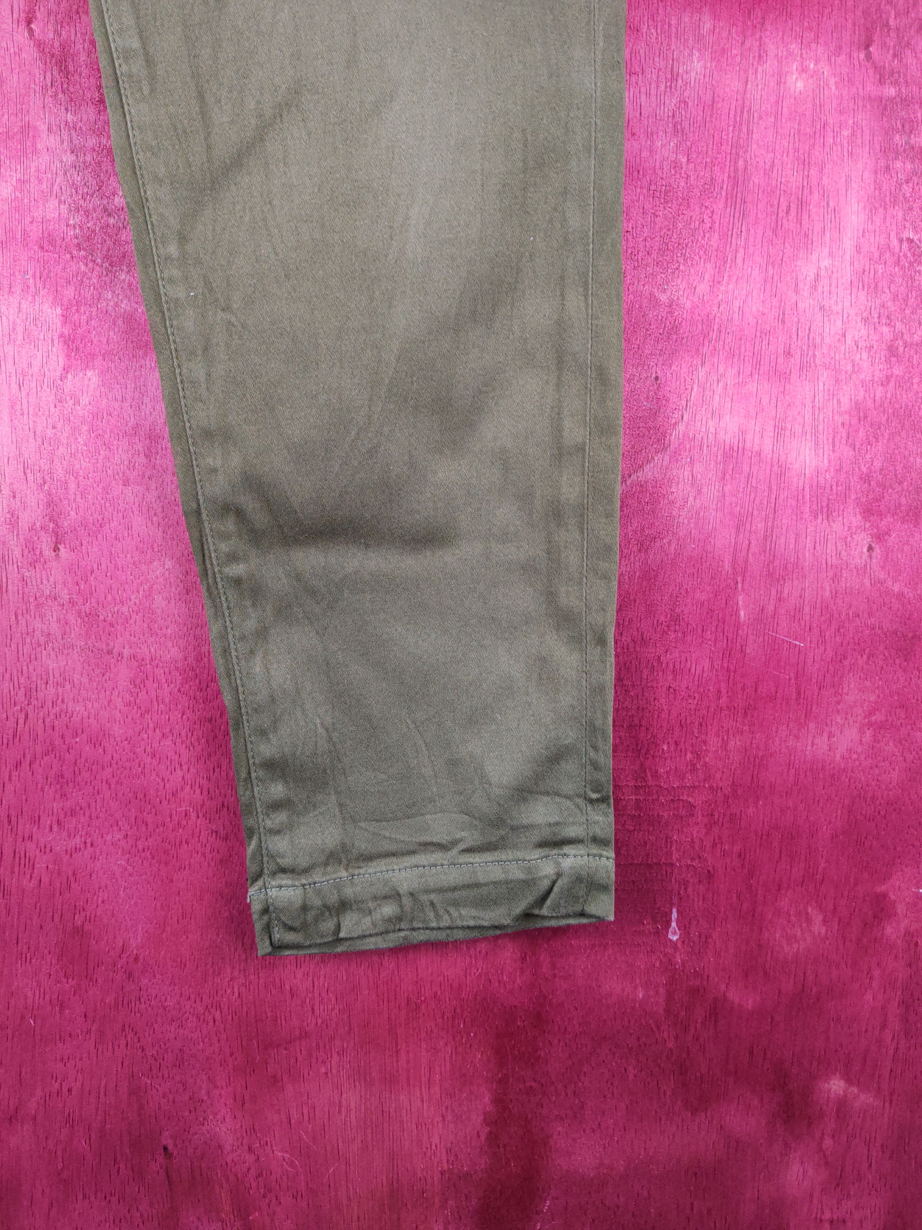 Japanese Brand Deep Blue Dark Olive Multipocket Casual Pants #S1736 Size US 29 - 6 Thumbnail