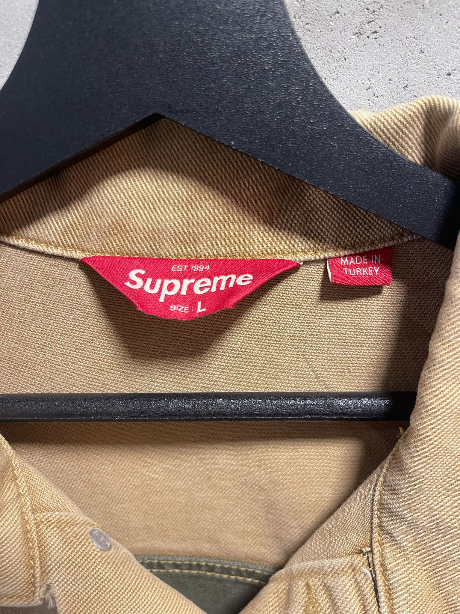 Supreme Supreme 2-Tone Paneled Denim Jacket Size US L / EU 52-54 / 3 - 4 Thumbnail
