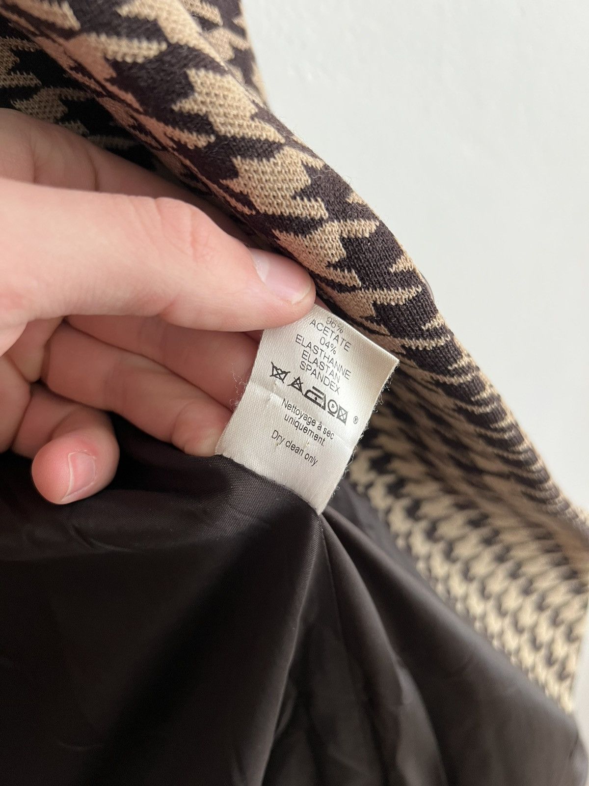 Celine Vintage Celine Houndstooth pattern suit Size L / US 10 / IT 46 - 7 Thumbnail