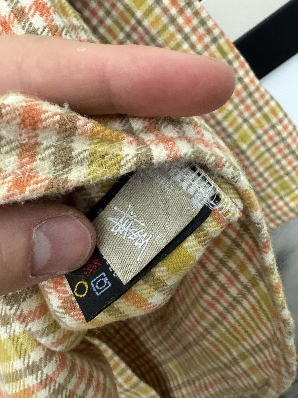 Stussy Rare Stussy Yellow Flannel Button Up Shirt Streetwear Hype Size US S / EU 44-46 / 1 - 5 Thumbnail