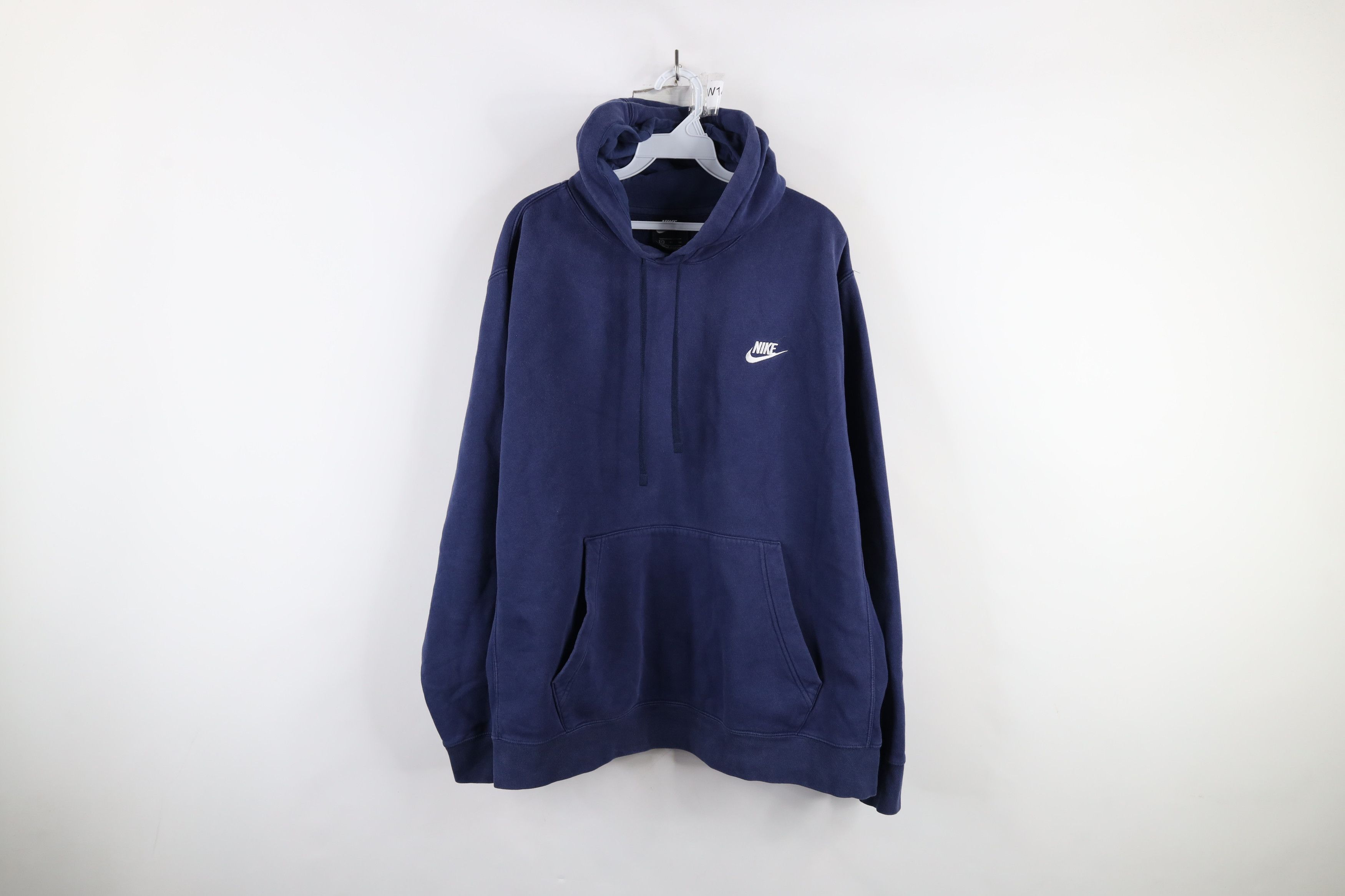 Nike × Vintage Vintage Y2K Nike Scott Mini Swoosh Hoodie Sweatshirt Blue Size US XL / EU 56 / 4 - 1 Thumbnail