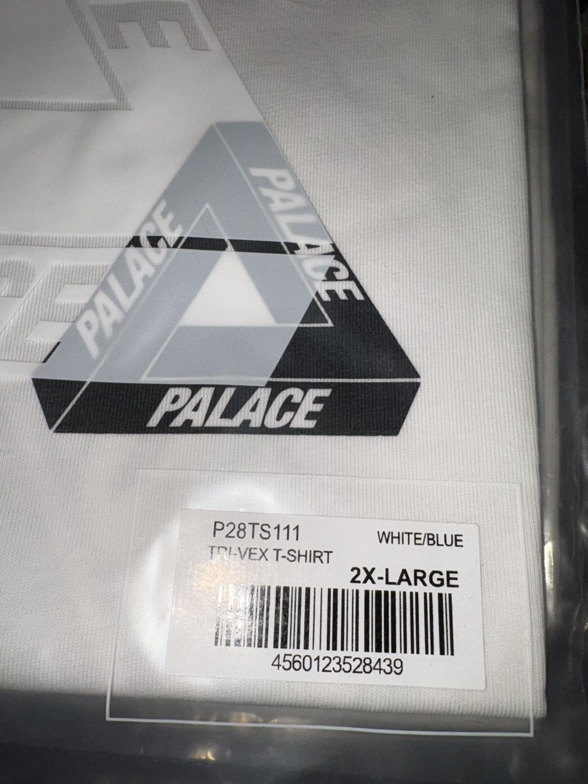 Palace Palace Tri-Vex T-Shirt White Blue Size US XXL / EU 58 / 5 - 4 Thumbnail