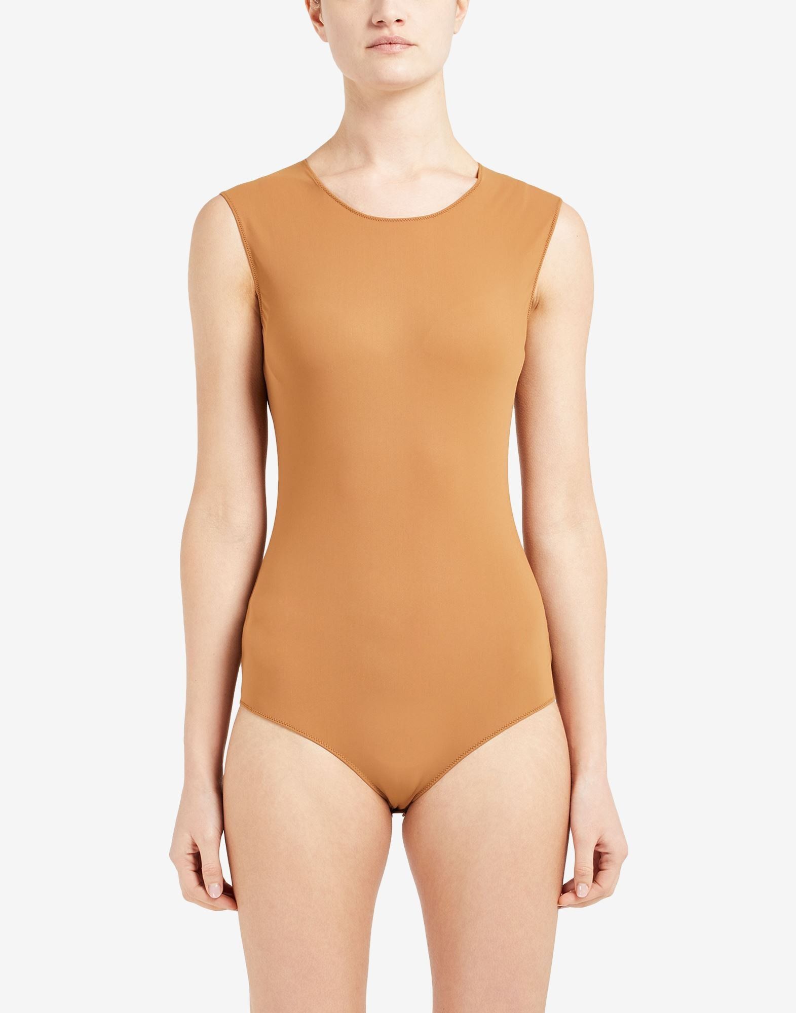 Maison Margiela o1w1db11225 Sleeveless Bodysuit in Brown Size S / US 4 / IT 40 - 2 Thumbnail