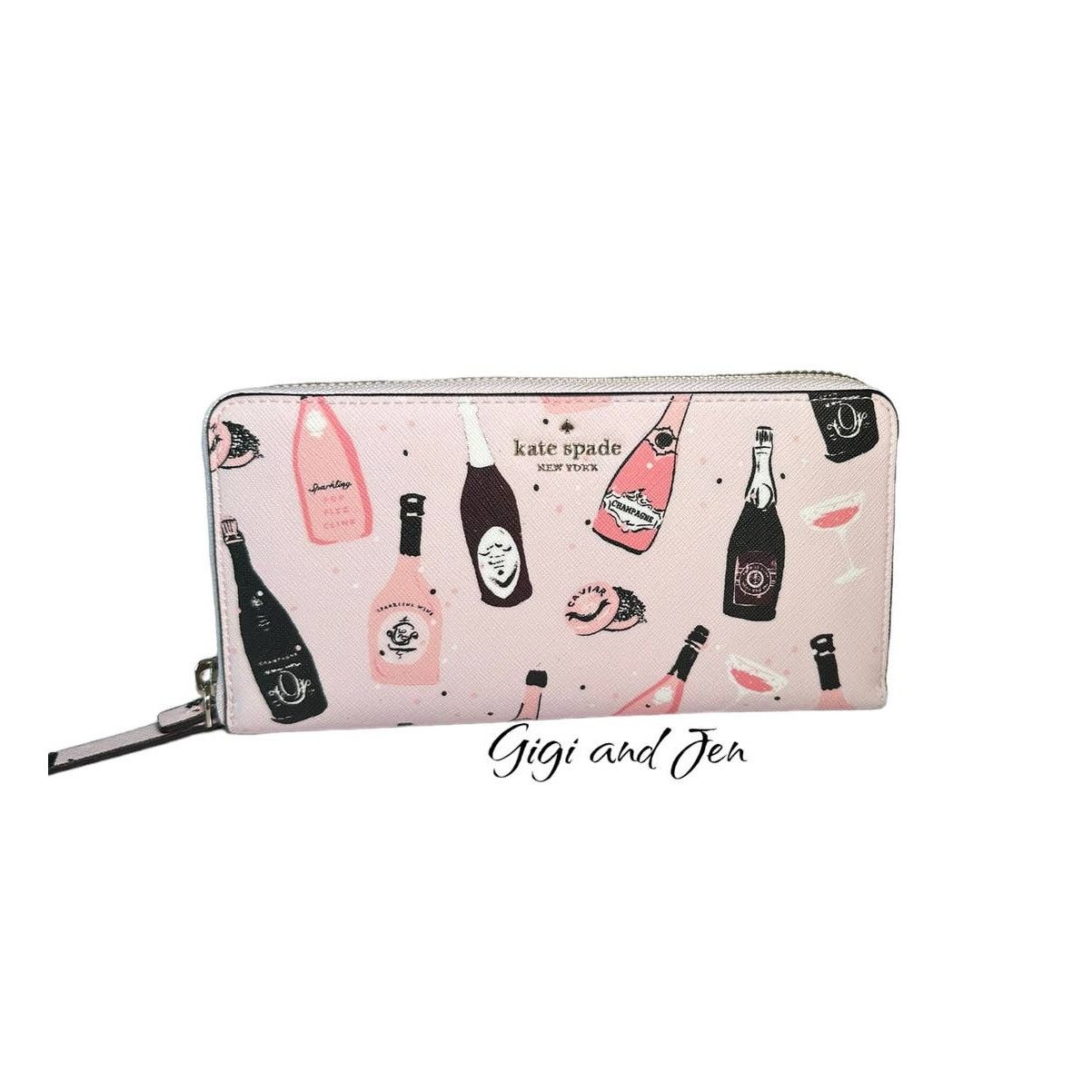 Kate Spade Kate Spade laurel way Neda Champagne Toss Pink Multi Wallet Size ONE SIZE - 1 Thumbnail