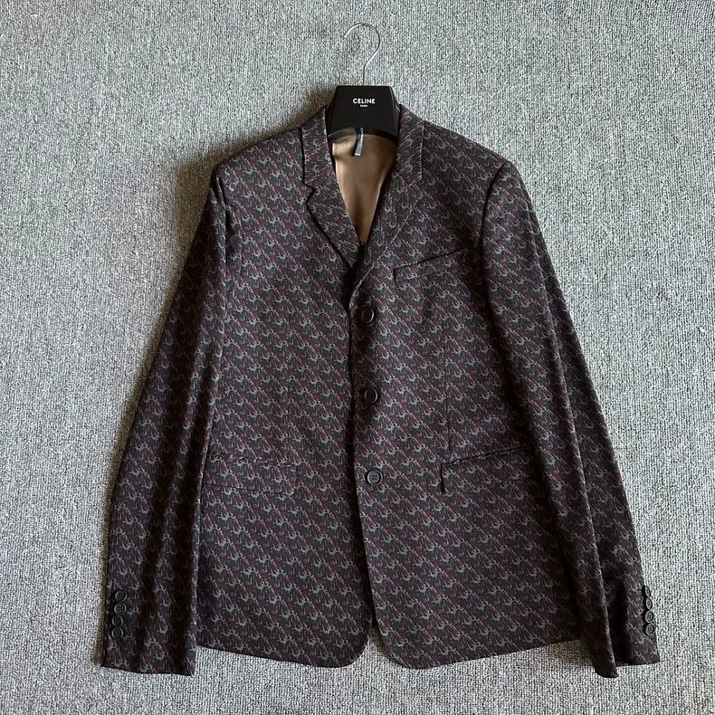 Dior Dior Houndstooth full print suit 2502-Nextarrow Size 48R - 1 Thumbnail
