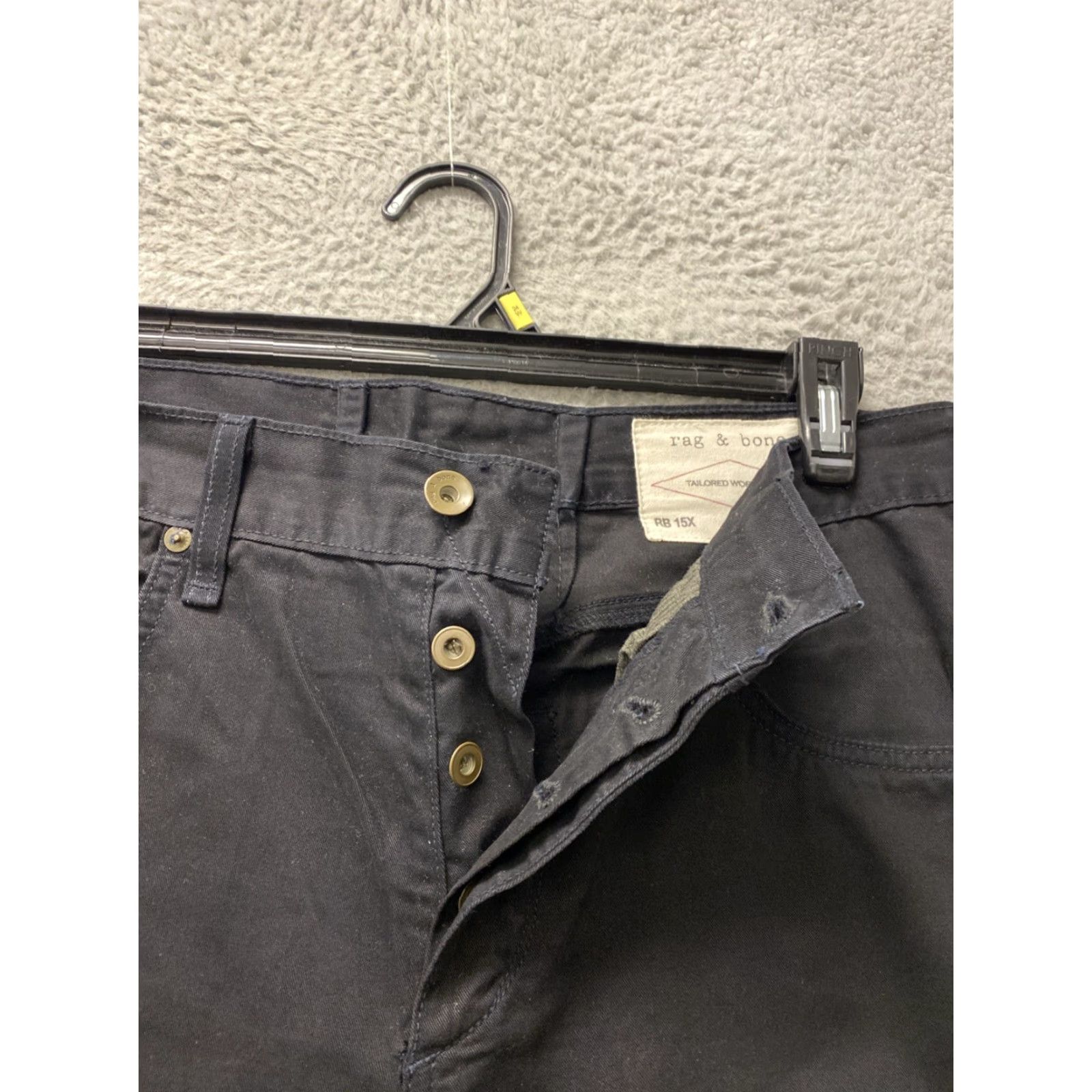 Rag & Bone Rag & Bone Jeans Men’s Size 33x32 Black Slim Fit / 0257 Size US 33 - 5 Thumbnail