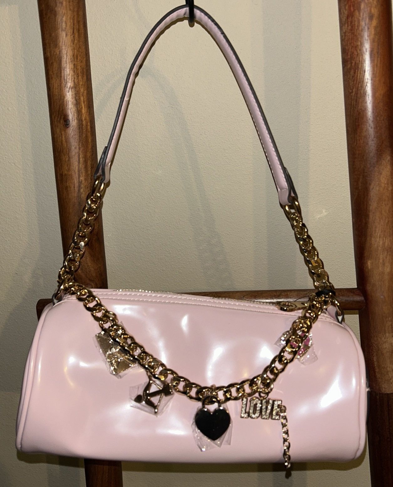 Juicy Couture JUICY COUTURE "Loves Comes Softly" Shoulder Bag Chiffon Pink Size ONE SIZE - 2 Thumbnail