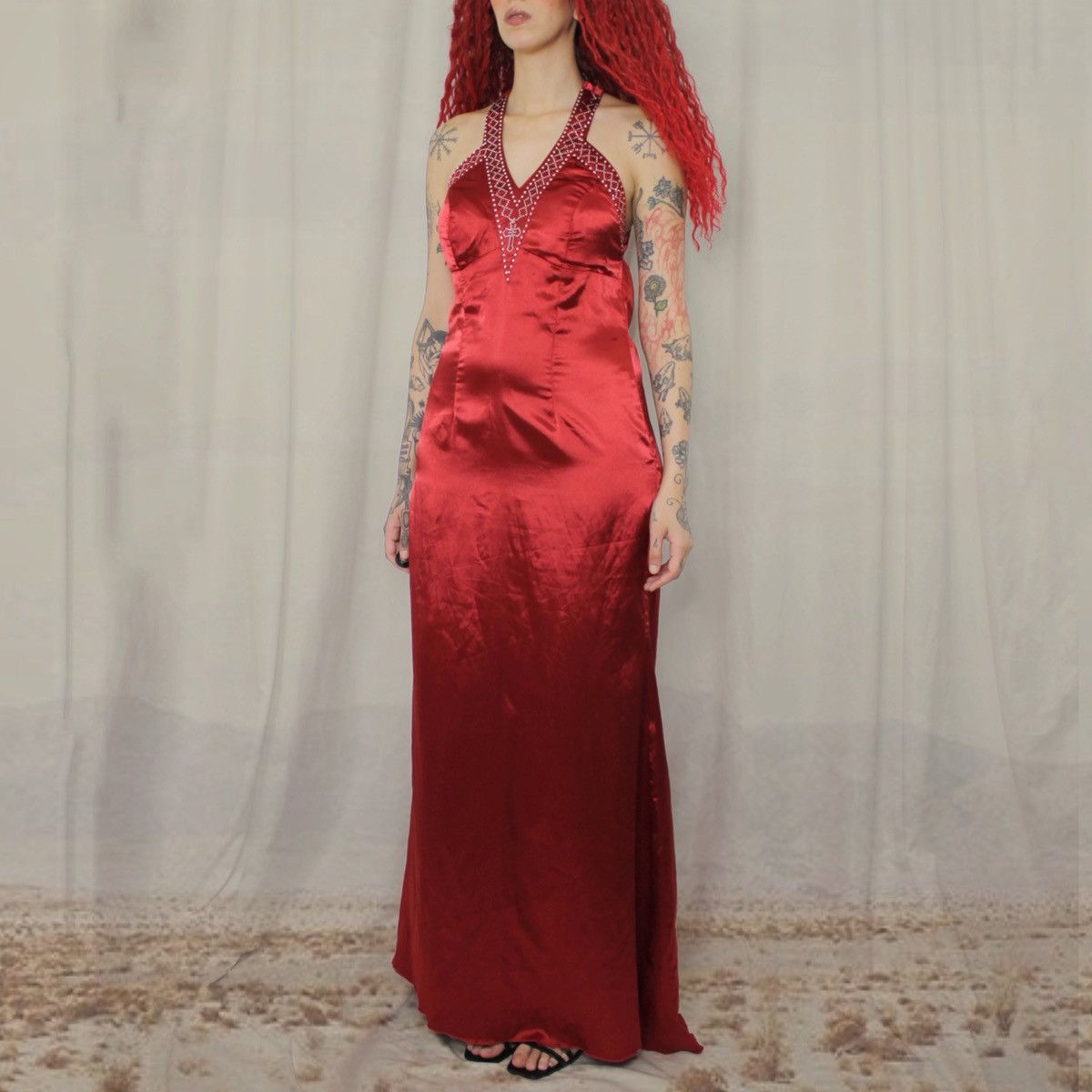 Other 🦋RED BUTTERFLY MAXI DRESS🦋 Size L / US 10 / IT 46 - 3 Thumbnail