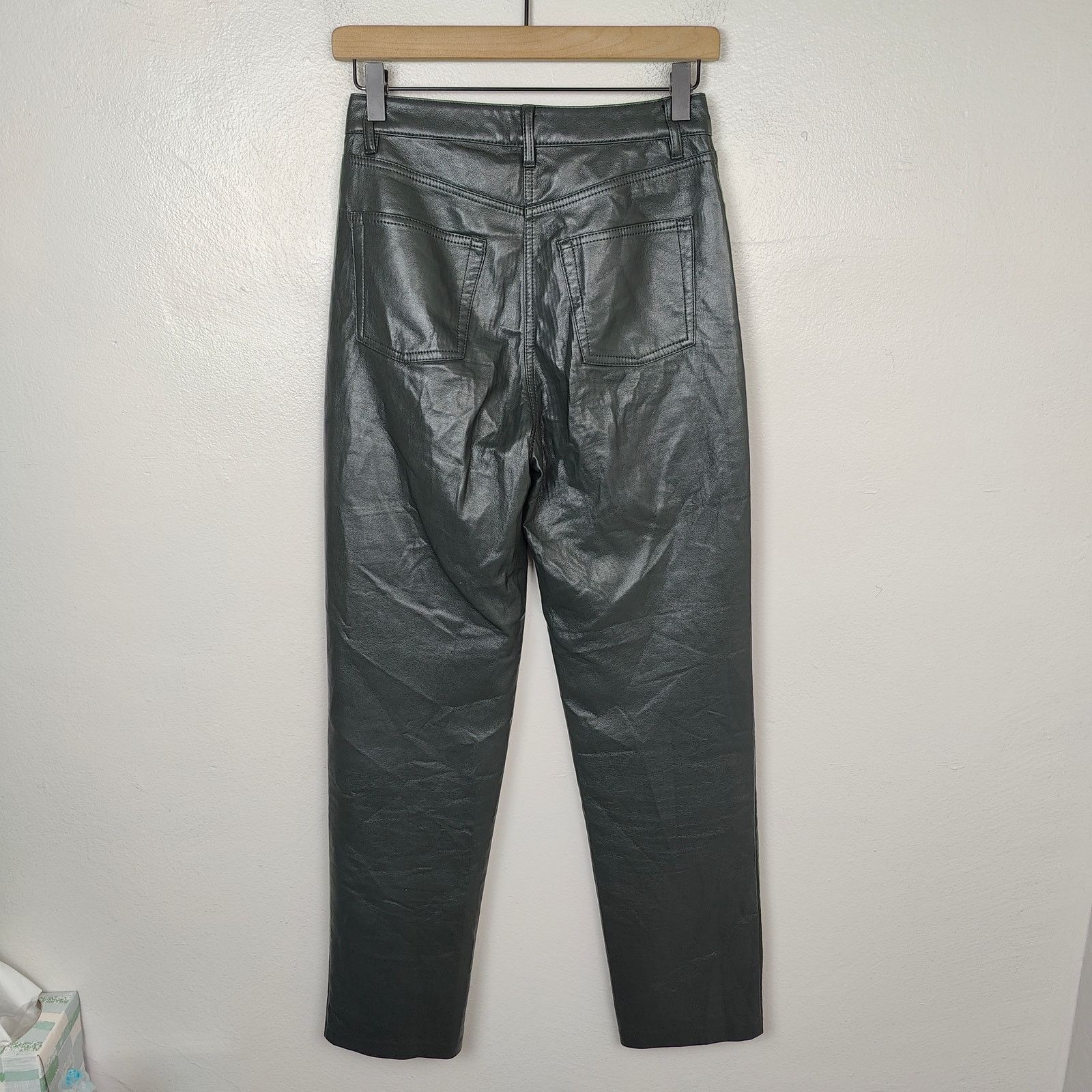 Aritzia Aritzia Wilfred Melina Pants Womens 2 Faux Leather Size 26" / US 2 / IT 38 - 6 Thumbnail
