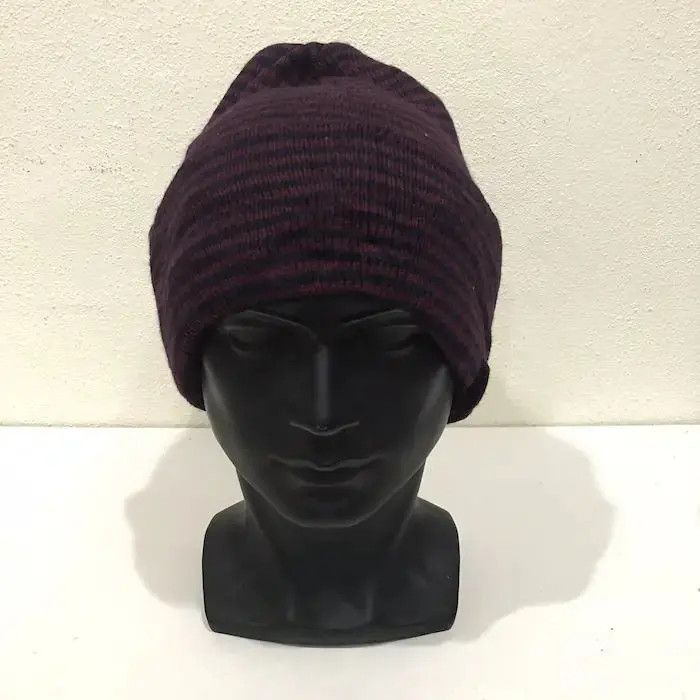 Vintage Made In USA Stripe Design Beanie Hat Size ONE SIZE - 3 Thumbnail