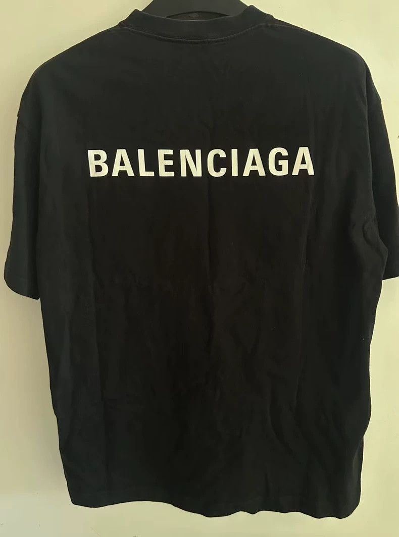 Balenciaga Balenciaga Black letters Logo short sleeves Size US XS / EU 42 / 0 - 2 Thumbnail
